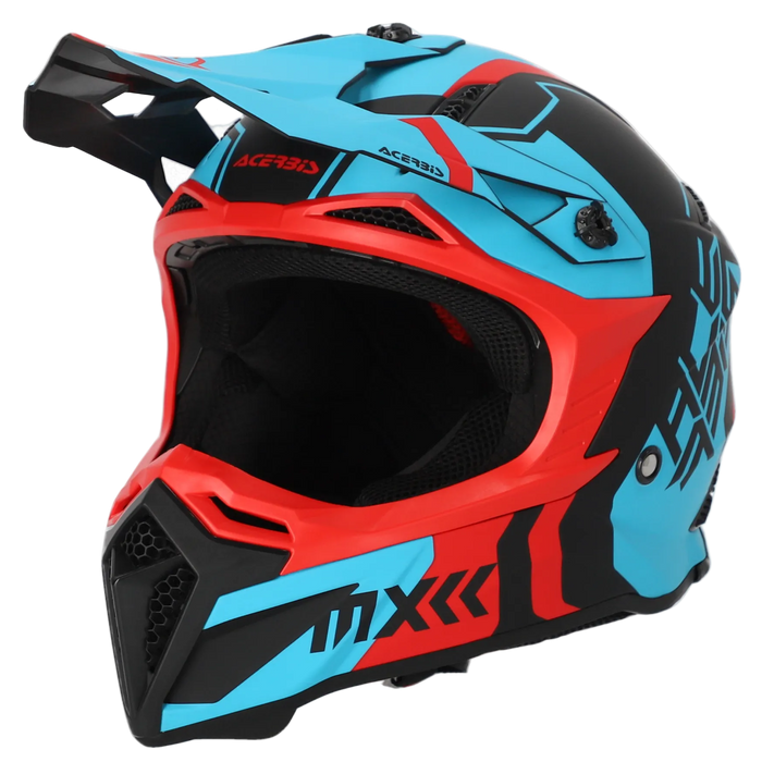 ACERBIS šalmas Profile 5 raudonas/mėlynas