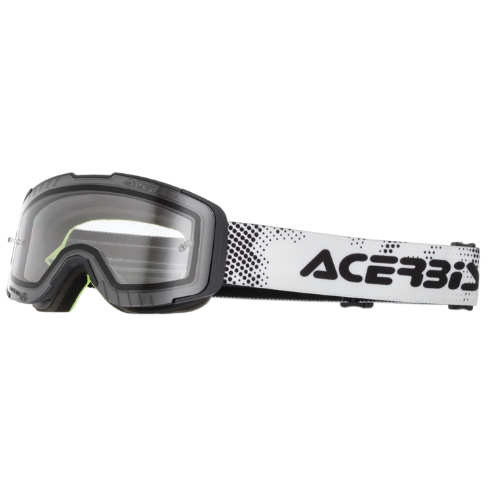 Maschera ACERBIS Kid Vanguard nera con lente trasparente