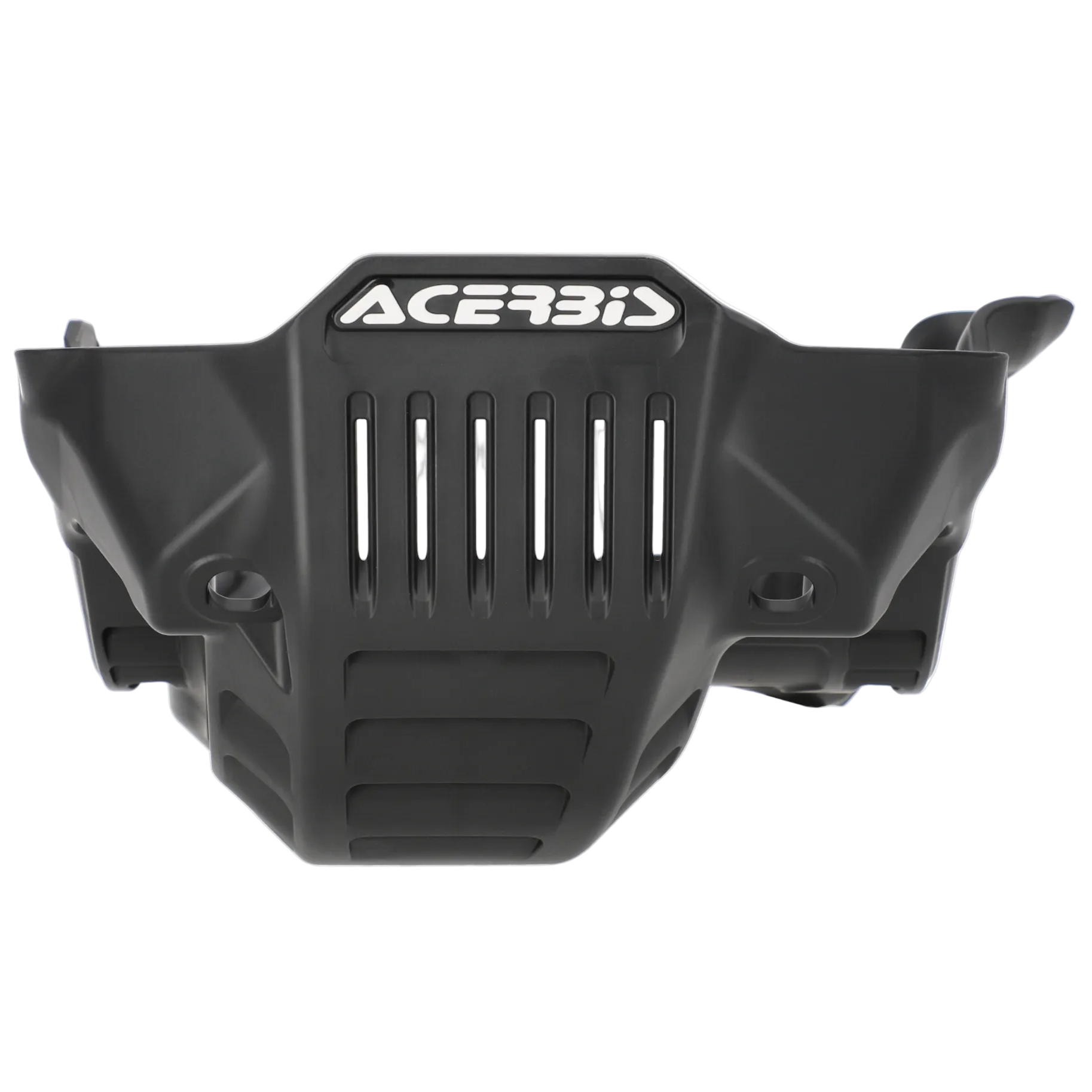 Black protective motorcycle guard with Acerbis branding on a white background