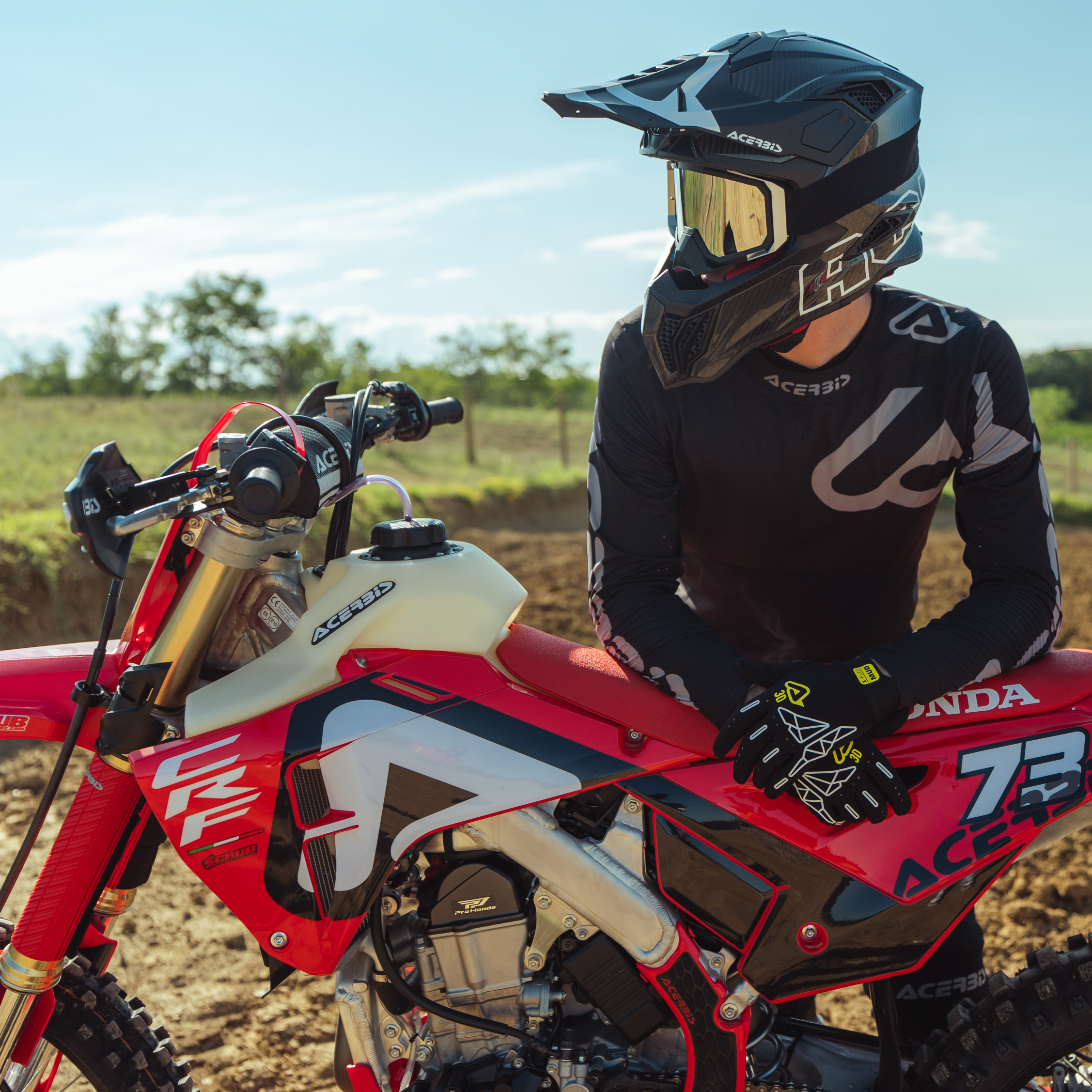 ACERBIS helm Airstrike-C zwart/wit