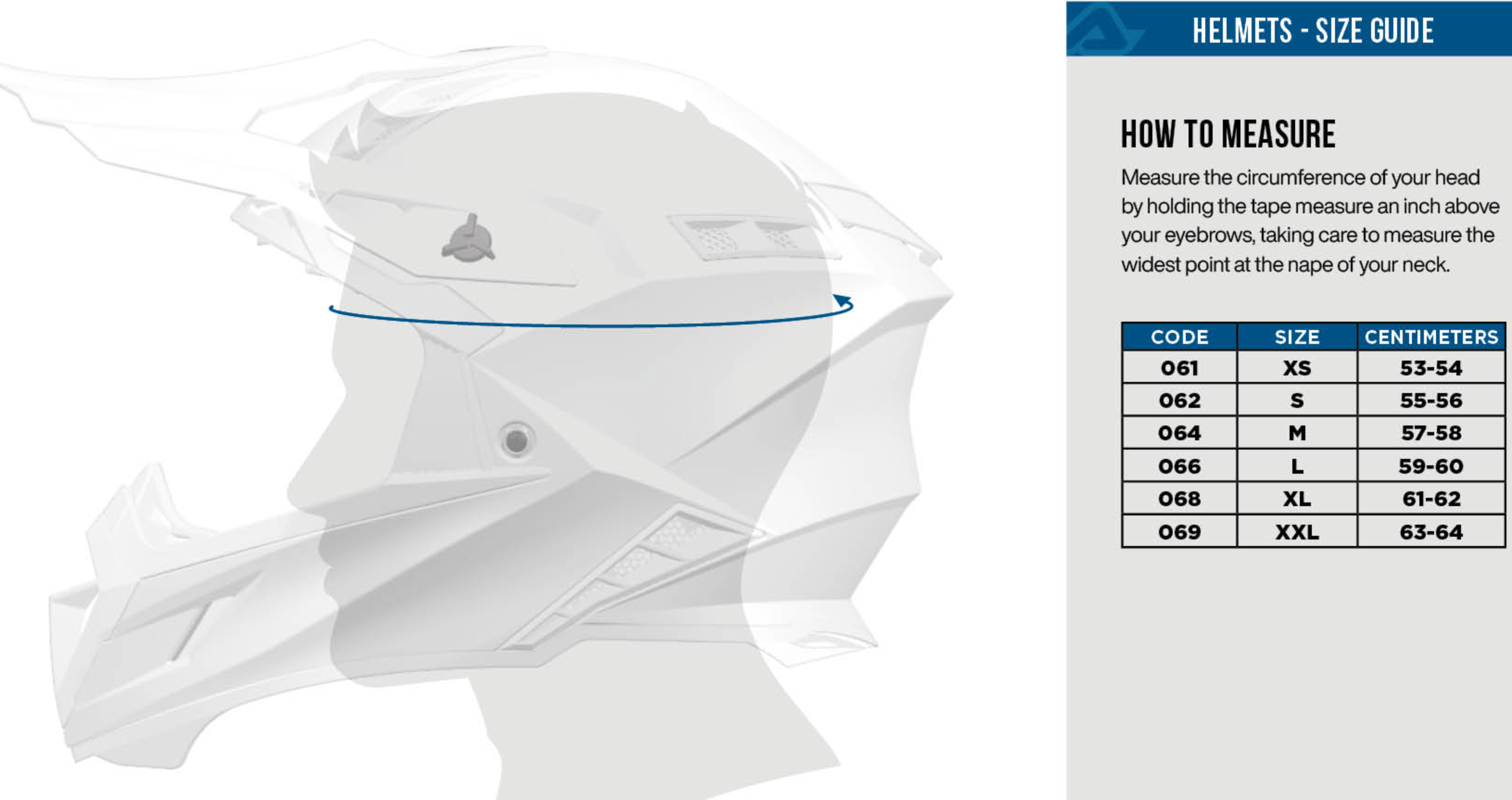 ACERBIS helm Airstrike-C zwart/wit
