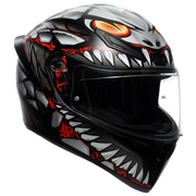 AGV kiiver K1 S Lizard matt must/punane/hall