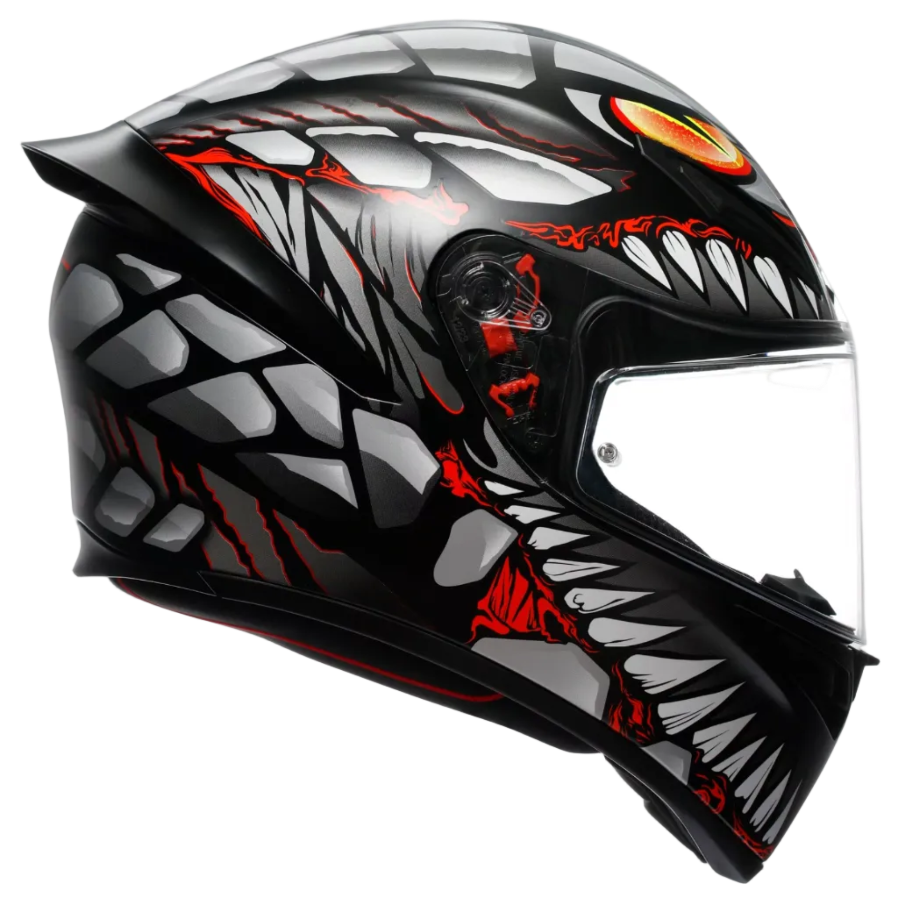 AGV kiiver K1 S Lizard matt must/punane/hall