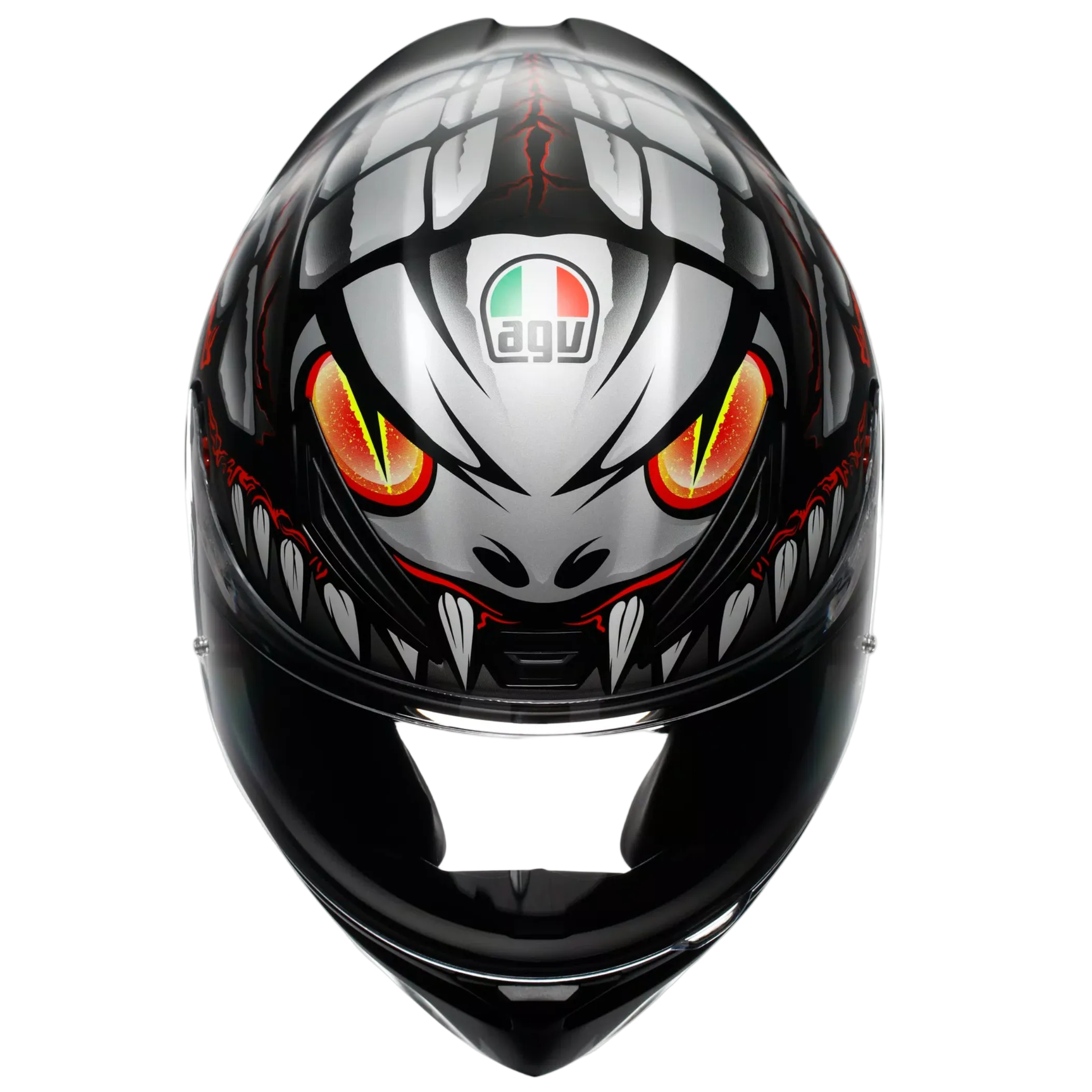 AGV kiiver K1 S Lizard matt must/punane/hall