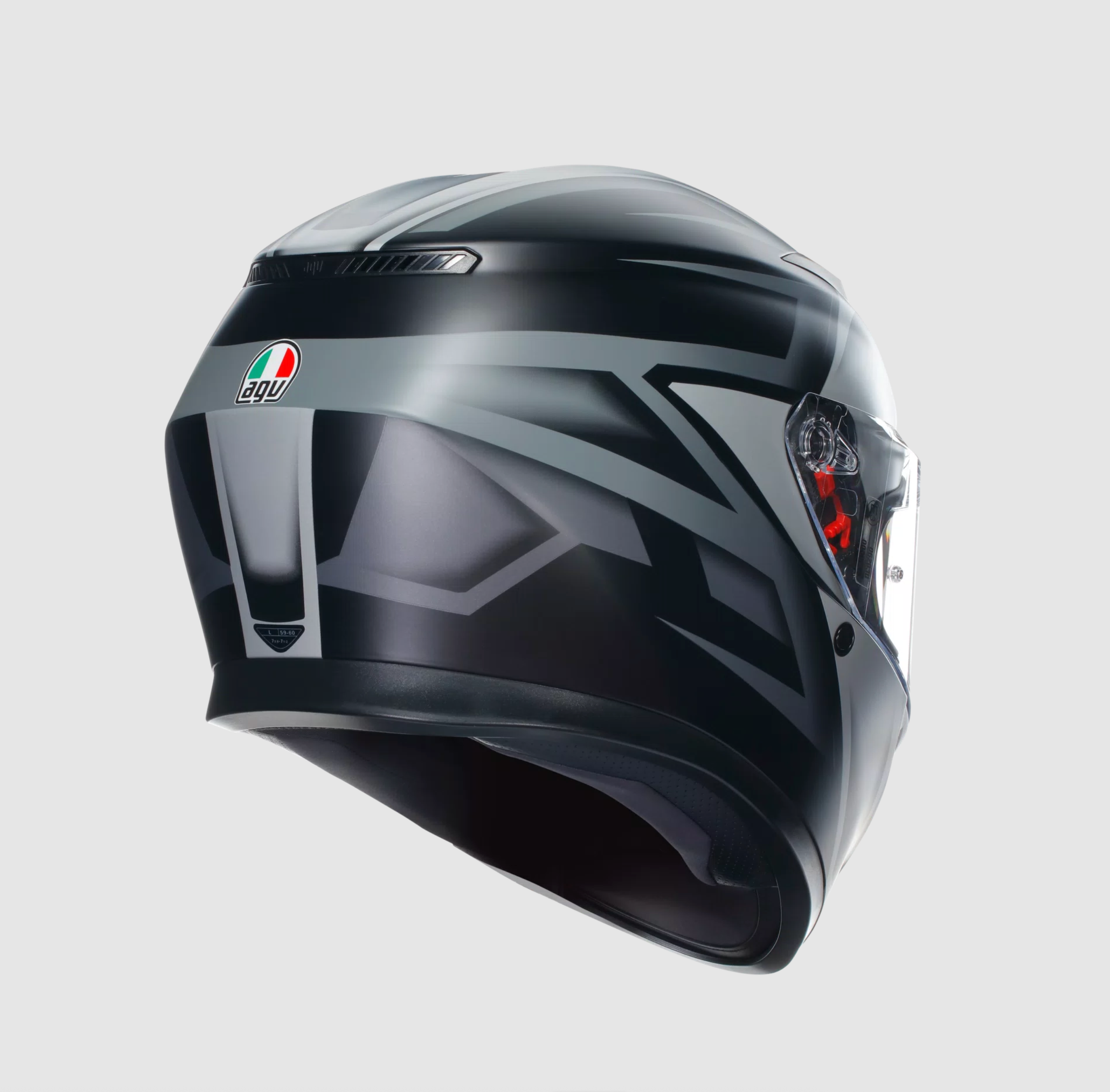 AGV helmet K3 Compound matt black/grey