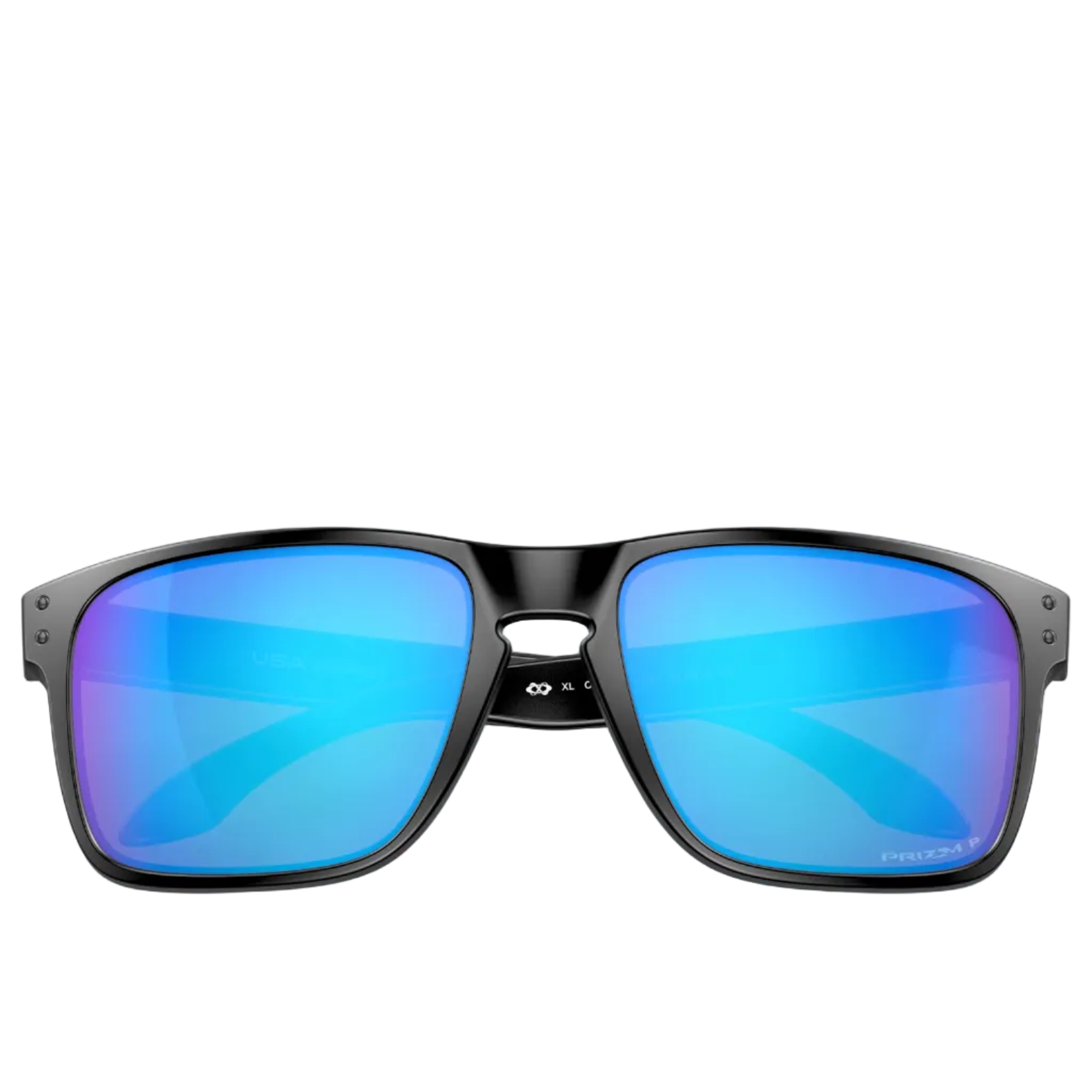Occhiali da sole OAKLEY Holbrook XL neri opachi con lenti Prizm Irid Sapphire Irid polarizzate