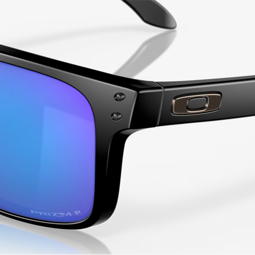 Occhiali da sole OAKLEY Holbrook XL neri opachi con lenti Prizm Irid Sapphire Irid polarizzate