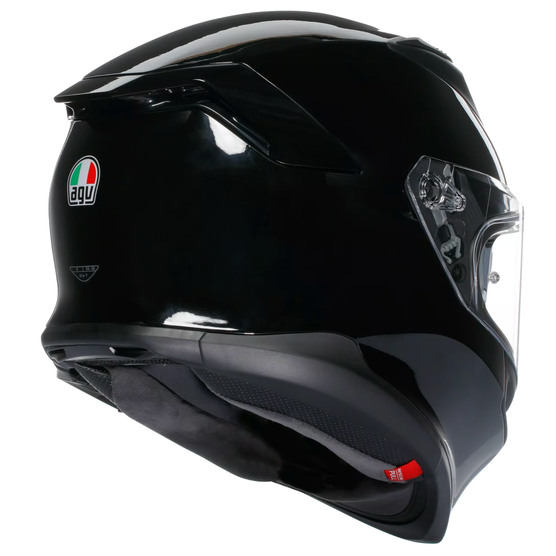 AGV K7 vienspalvė juoda