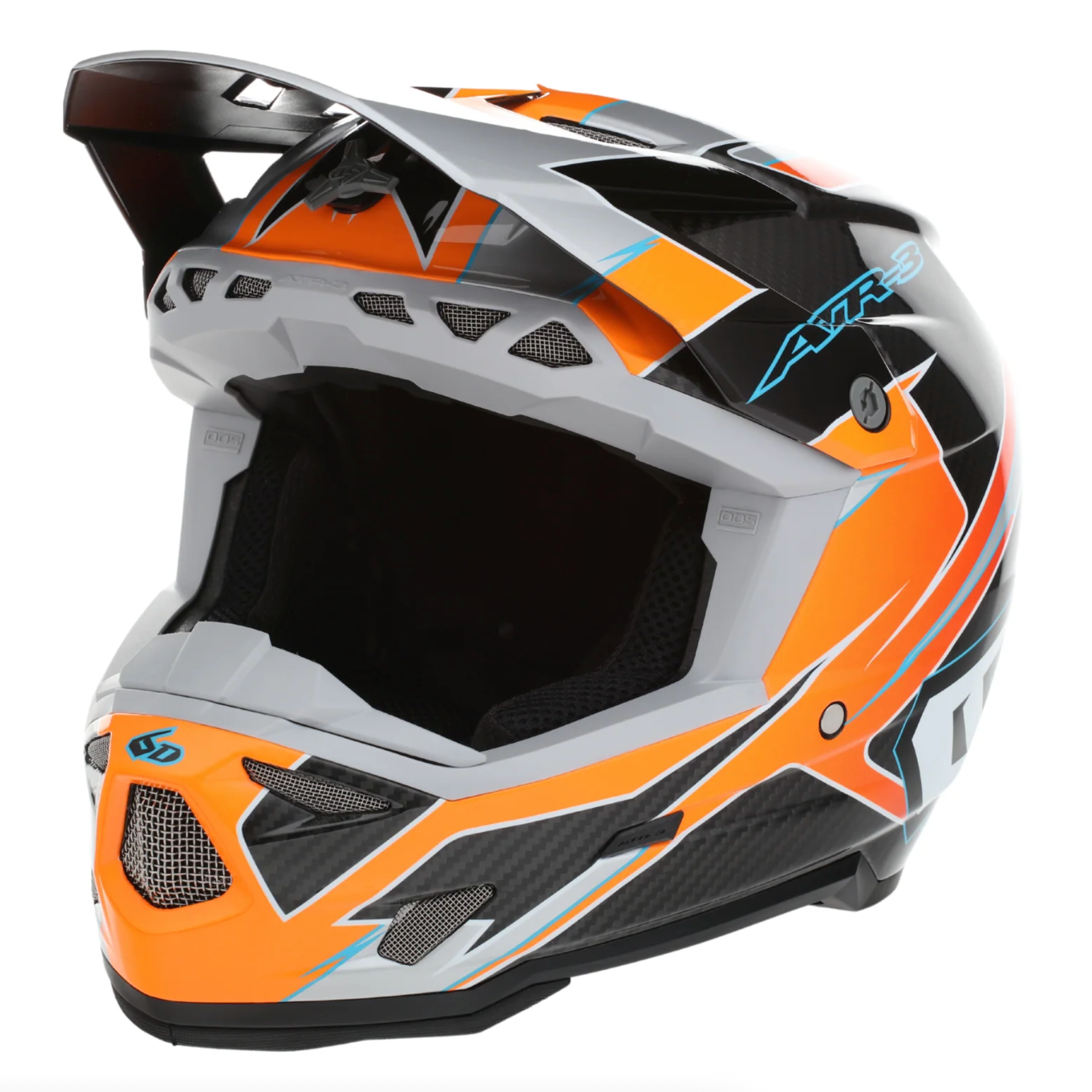 6D ATR-3Y Reflex blank neonorange hjelm