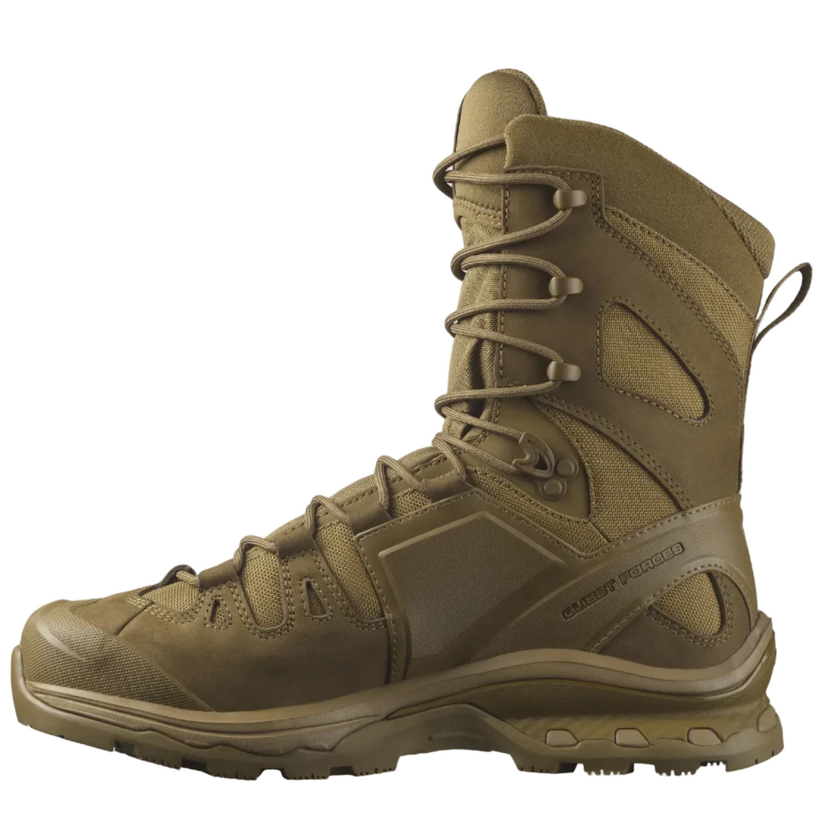 Chaussures tactiques SALOMON Quest 4D Forces 2 High GTX marron coyote