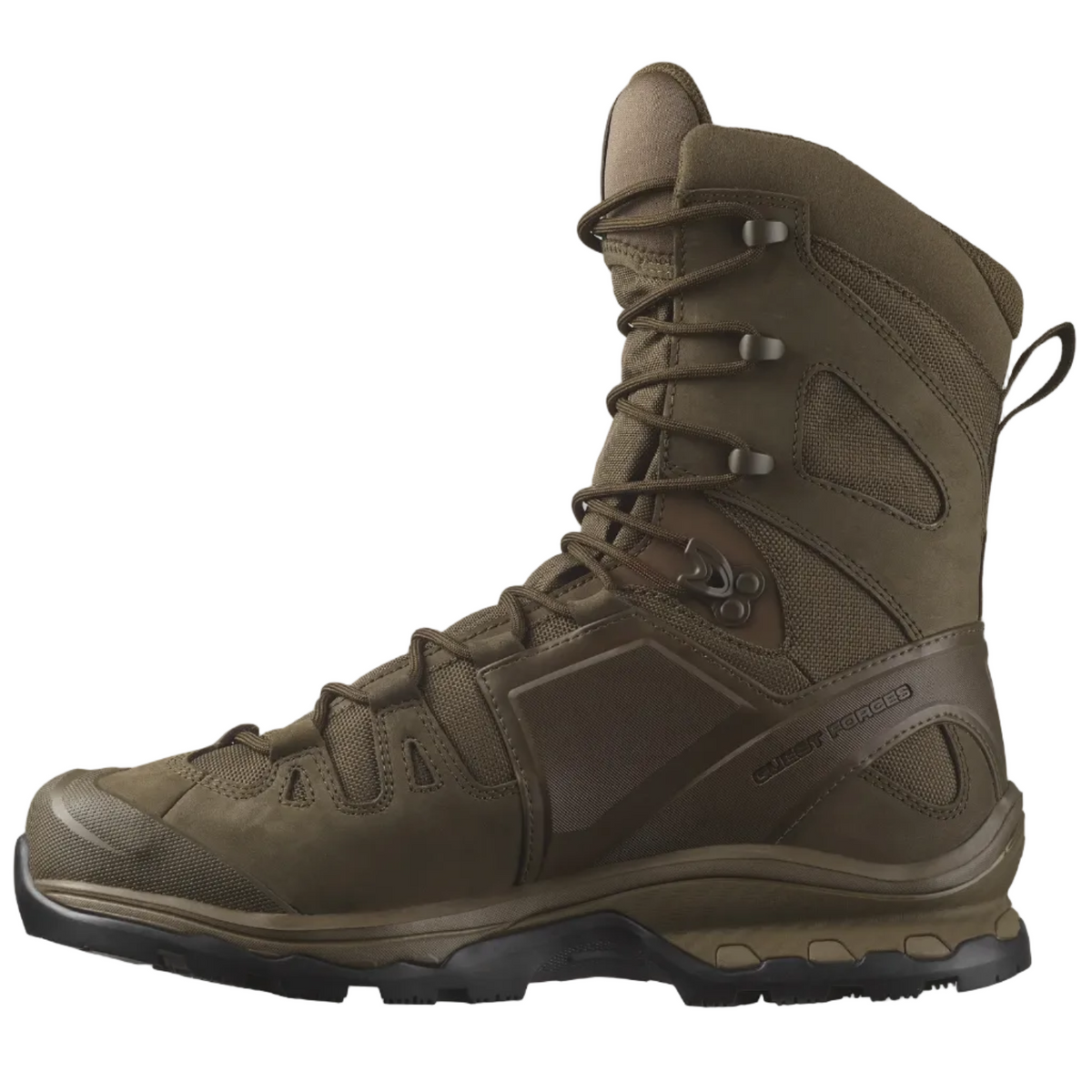 Chaussures tactiques SALOMON Quest 4D Forces 2 High GTX EN brun terre