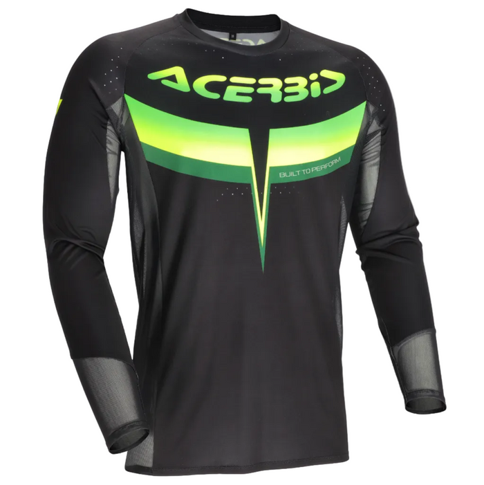 ACERBIS Jersey MX Track Schwarz/Grün