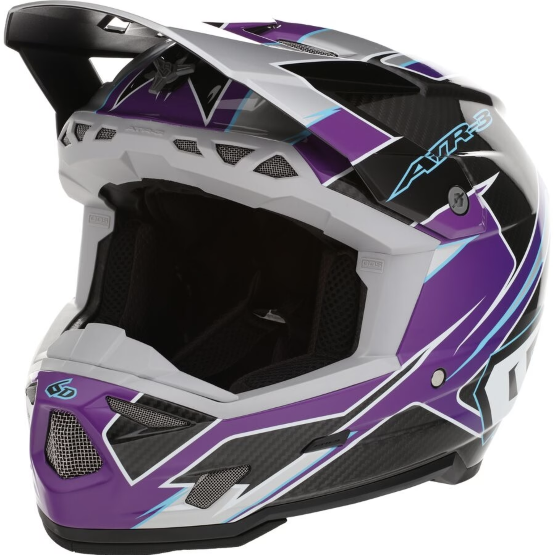 6D ATR-3 Reflex FIM Gloss purple helmet