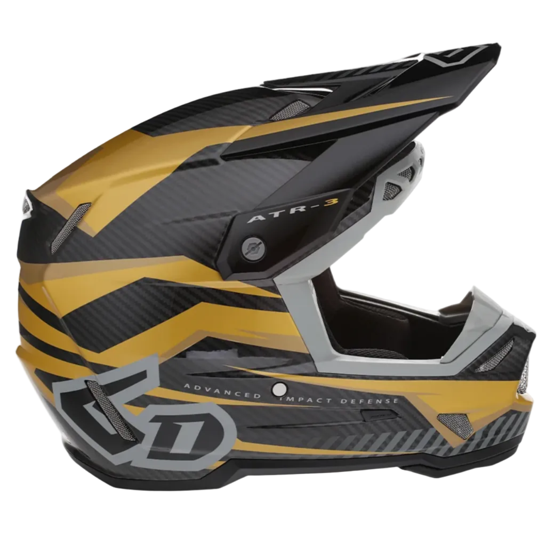 6D ATR-3 Rival FIM Gloss gold helmet