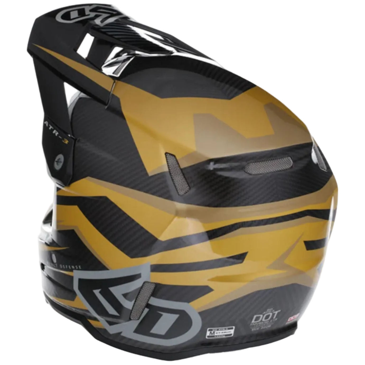 6D ATR-3 Rival FIM Gloss gold helmet