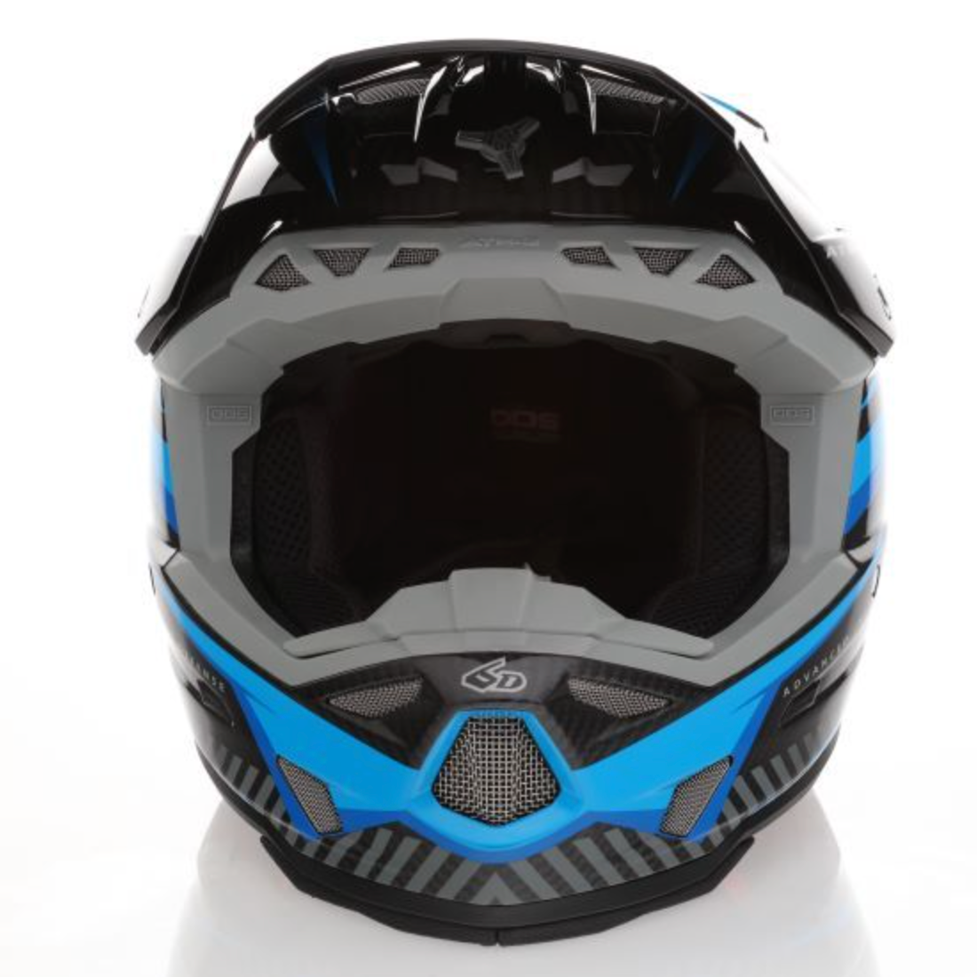 6D ATR-3 Rival FIM Gloss cyan helmet