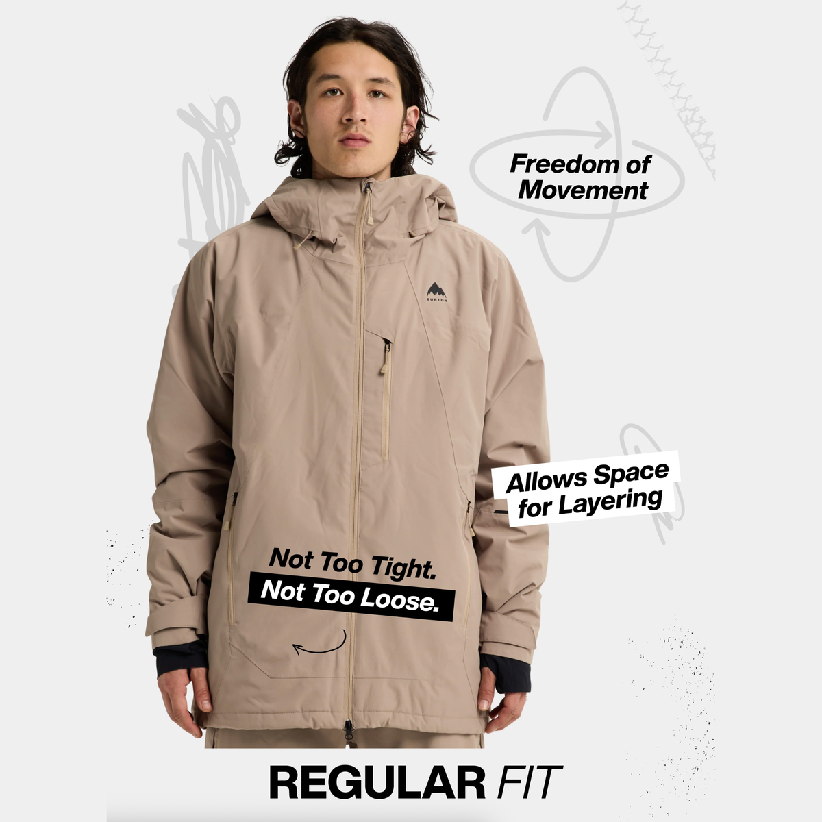 BURTON jas M RSRV INS JK true black