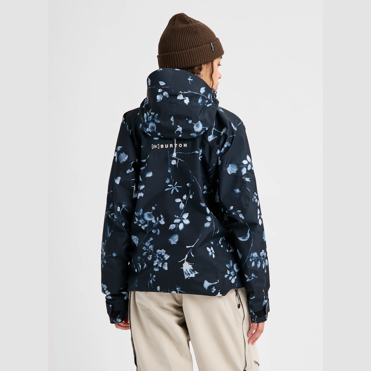 BURTON jacket W AK Gore Cyclc JKT cyanotype floral