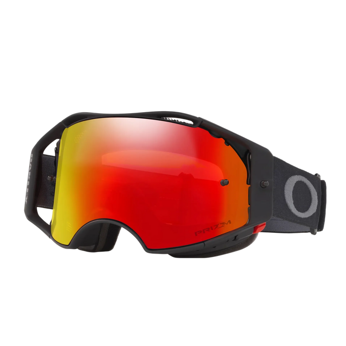 Maschere MX OAKLEY Airbrake MTB nero/metallico con prizm trail torch