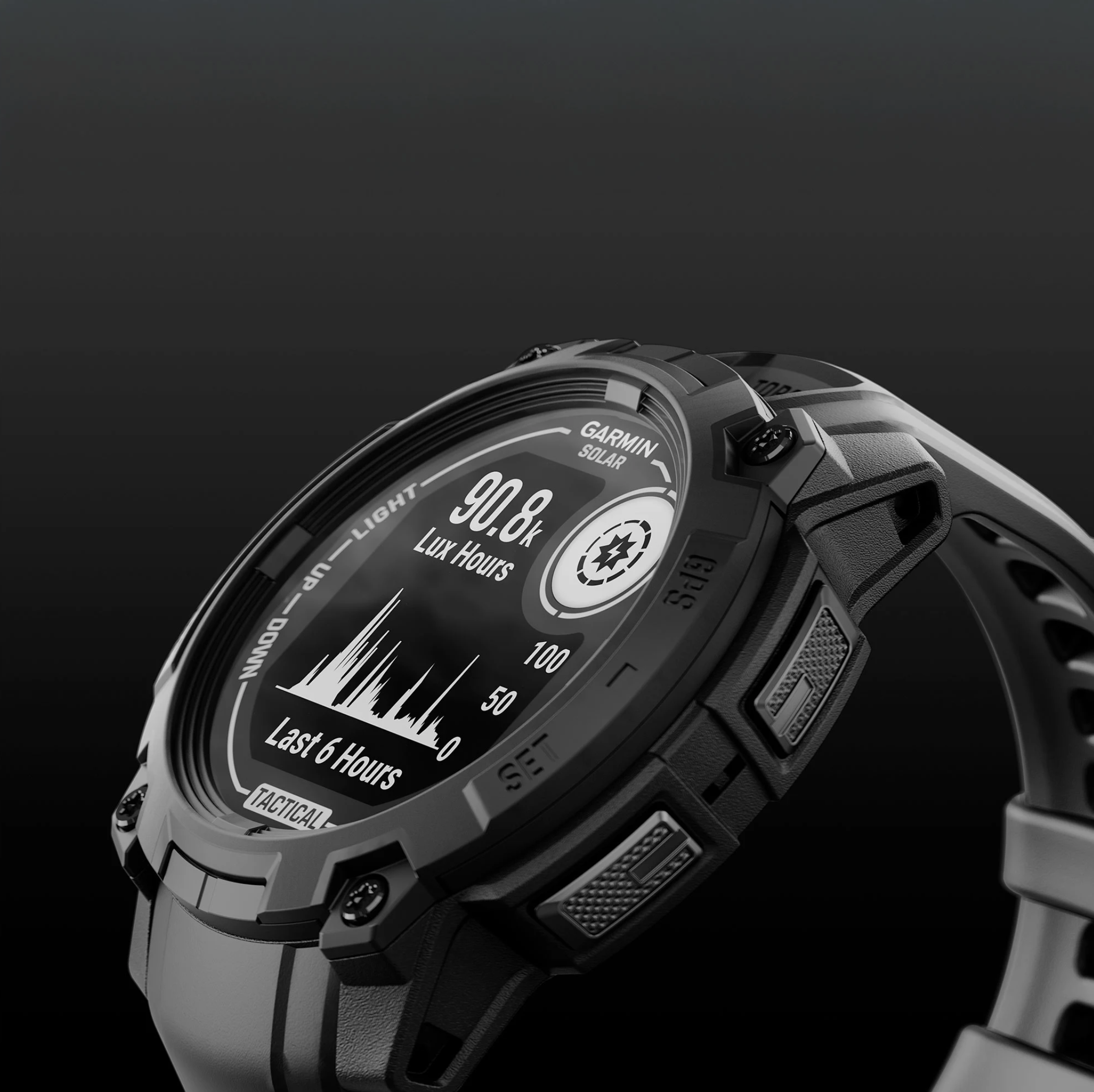 GARMIN Instinct 3 Tactical Solar 45mm nero