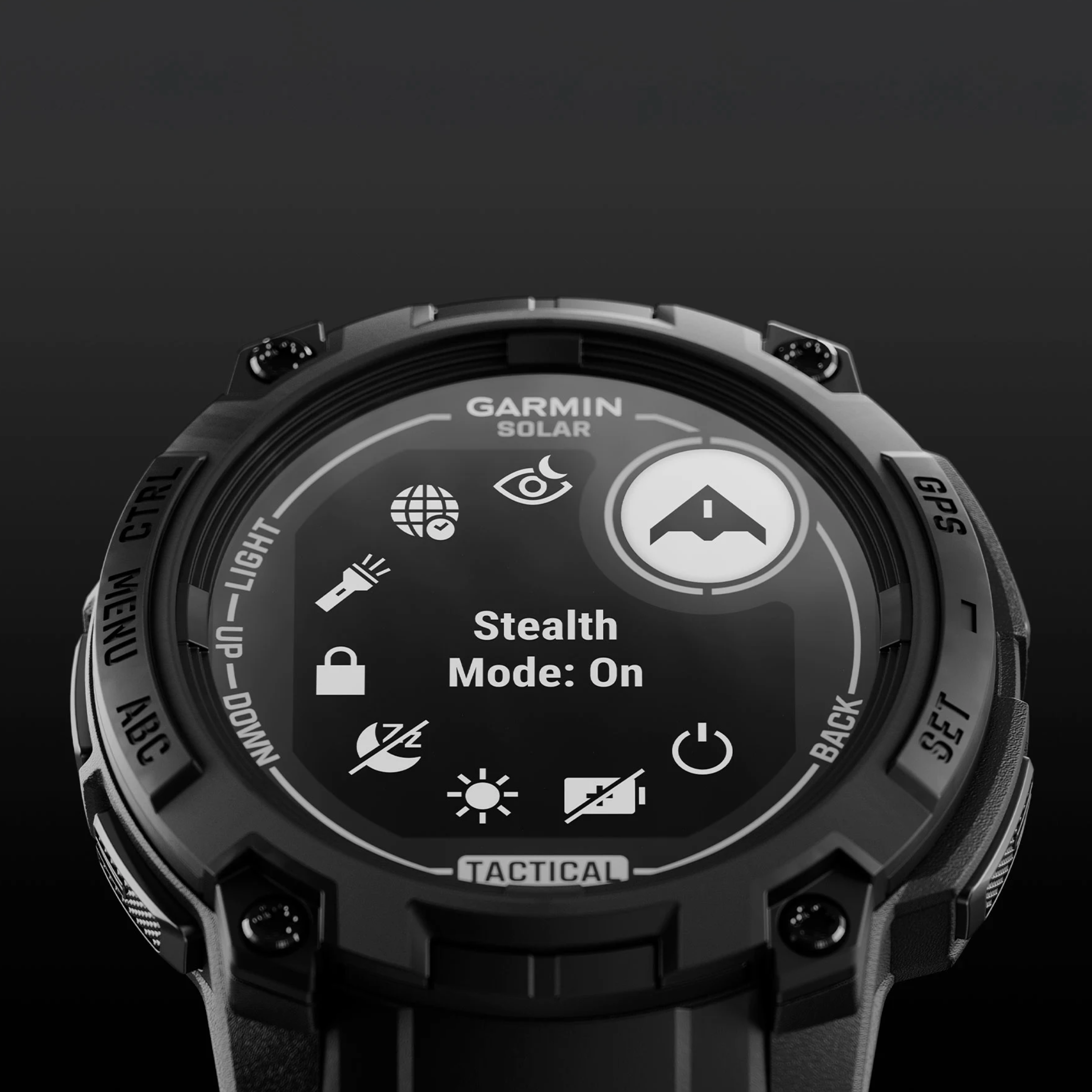 GARMIN Instinct 3 Tactical Solar 45mm nero