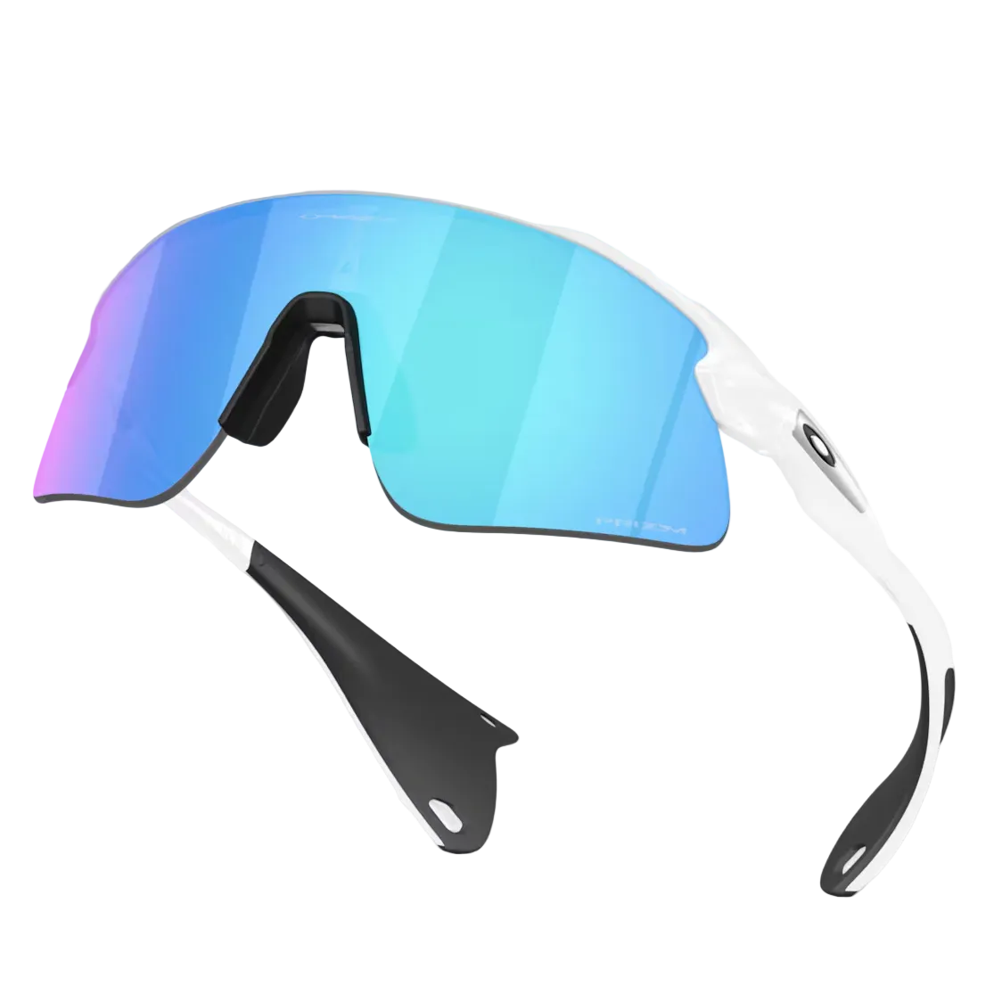 Lunettes OAKLEY Stunt Devil blanc mat avec prizm saphir