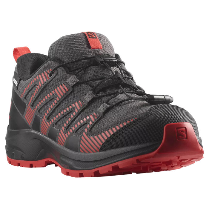 SALOMON buty XA Pro V8 CSWP K czarno-szaro-czerwone