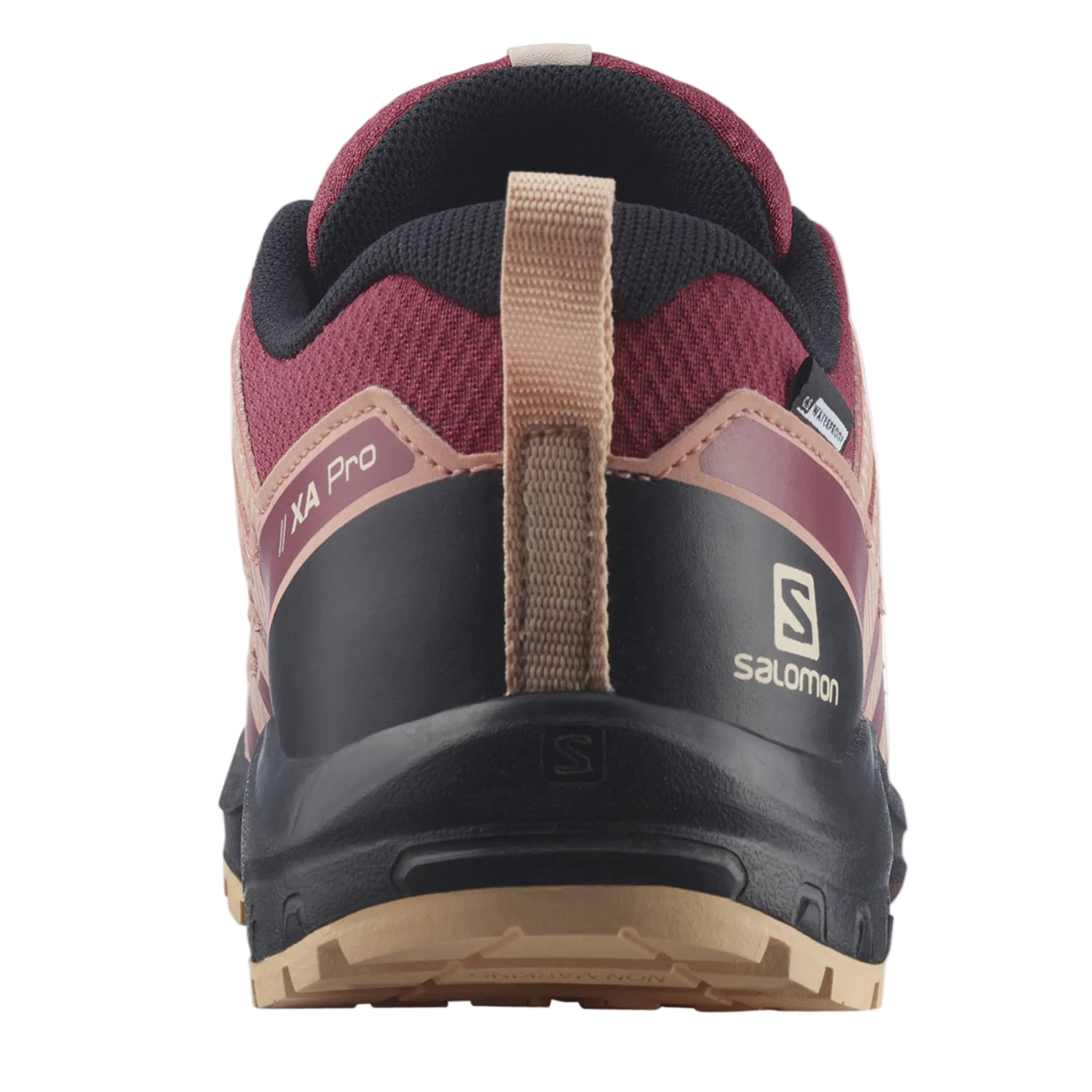 Chaussures XA Pro V8 CSWP K SALOMON noir/pêche/rouge