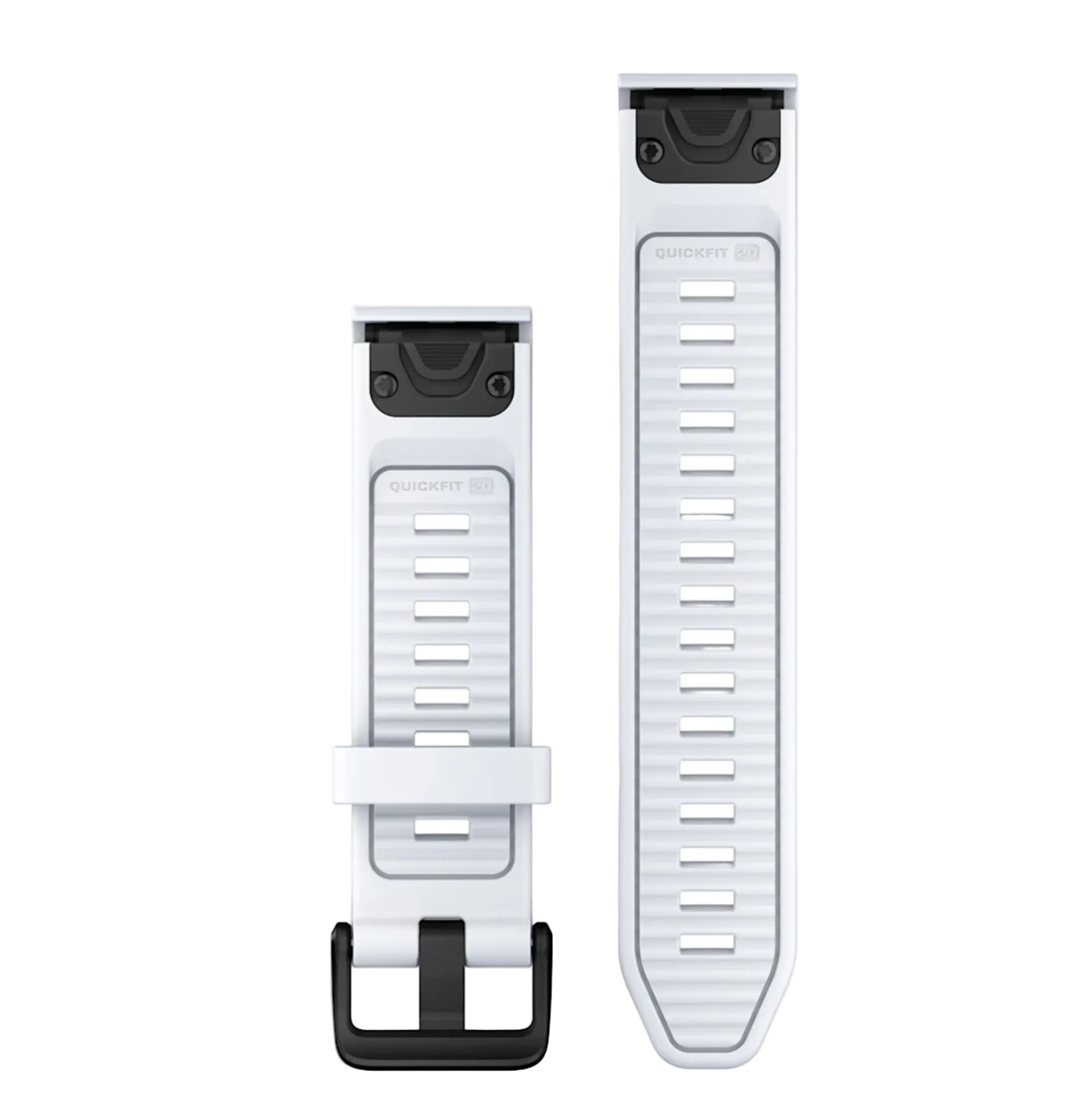 GARMIN laikrodžio dirželis Quickfit 20 mm silikoninis baltakmenis