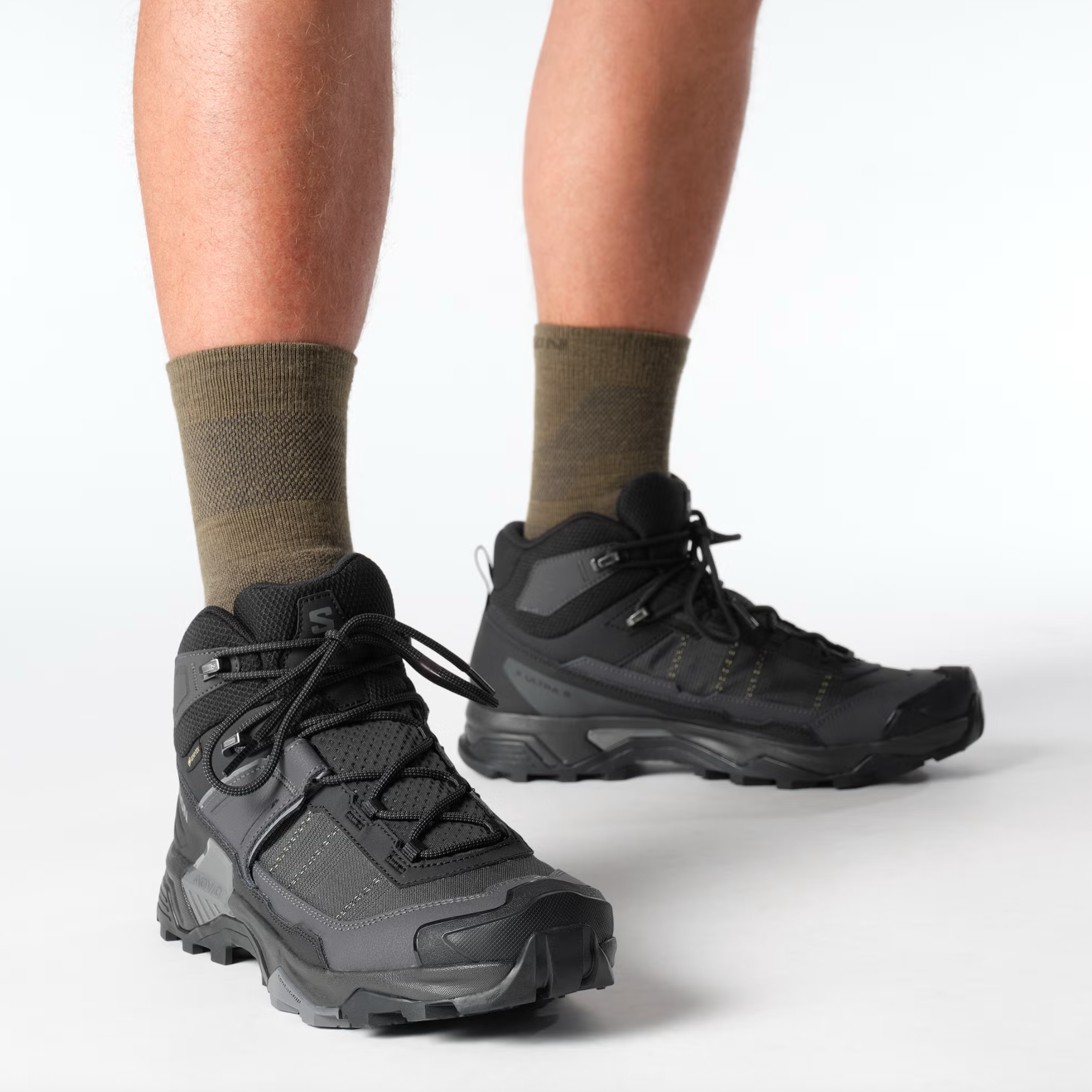 SALOMON sko X Ultra 5 Mid GTX sort/asfalt/castlerock