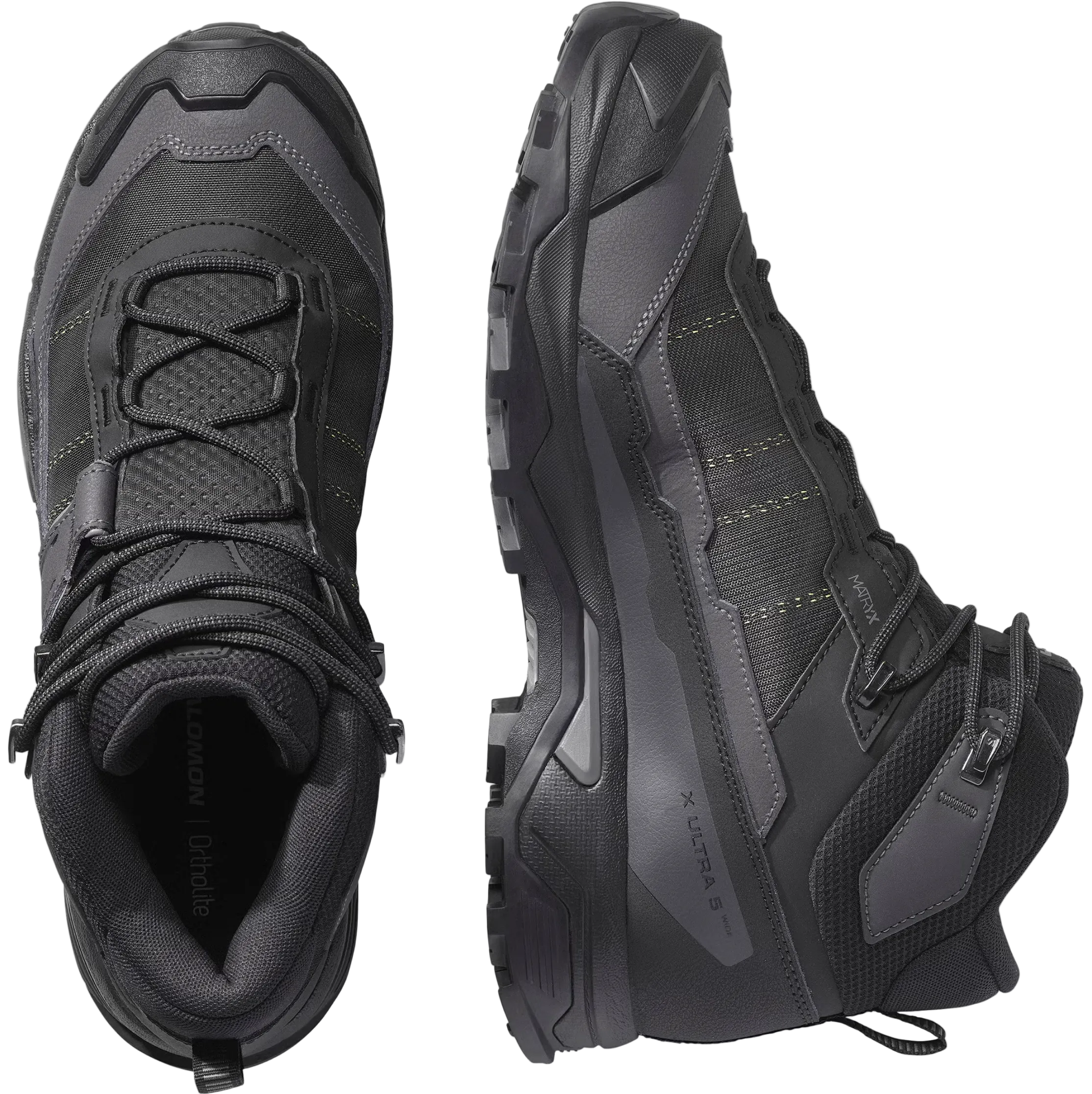 SALOMON Schuhe X Ultra 5 Mid Wide GTX schwarz/Asphalt/Castlerock