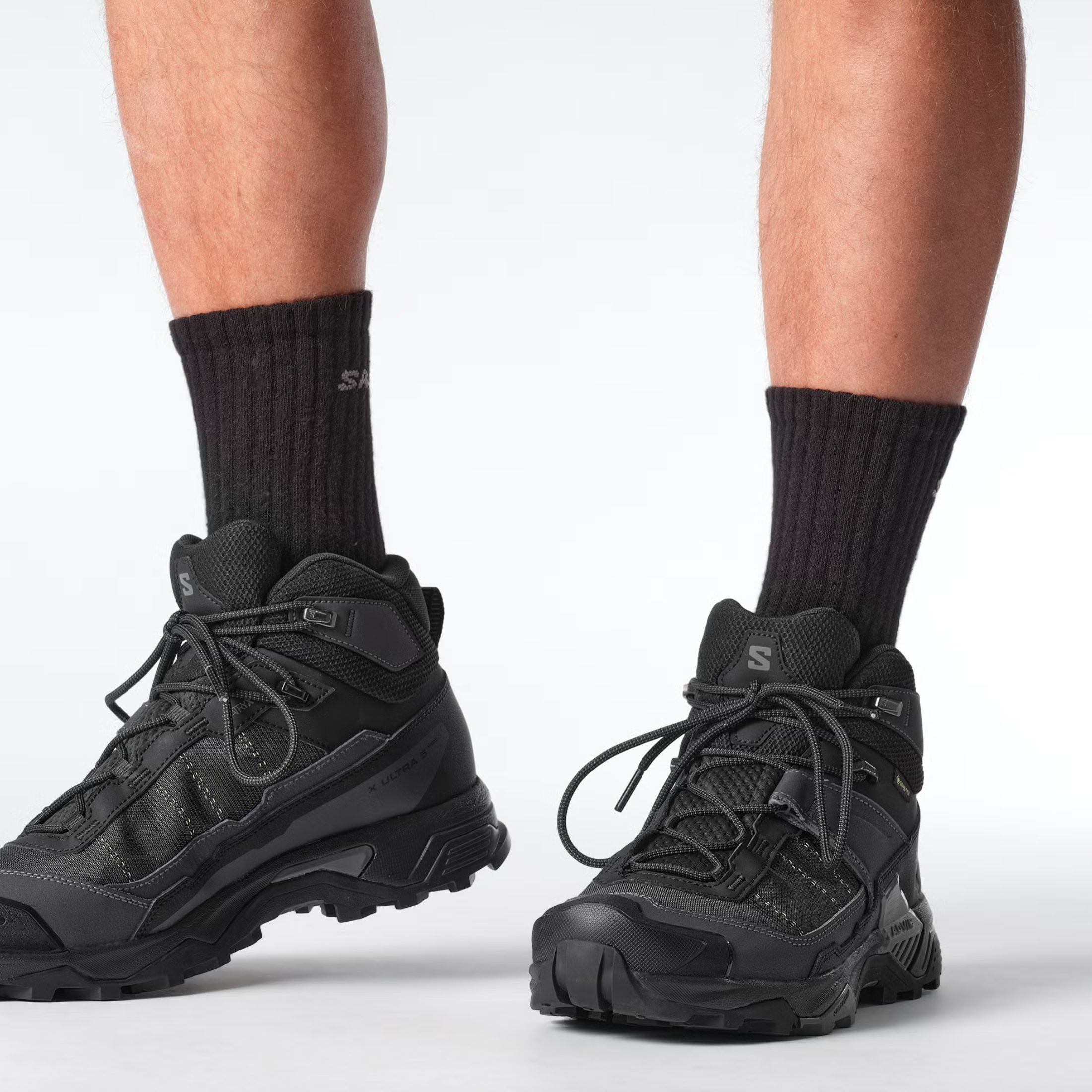 SALOMON Schuhe X Ultra 5 Mid Wide GTX schwarz/Asphalt/Castlerock