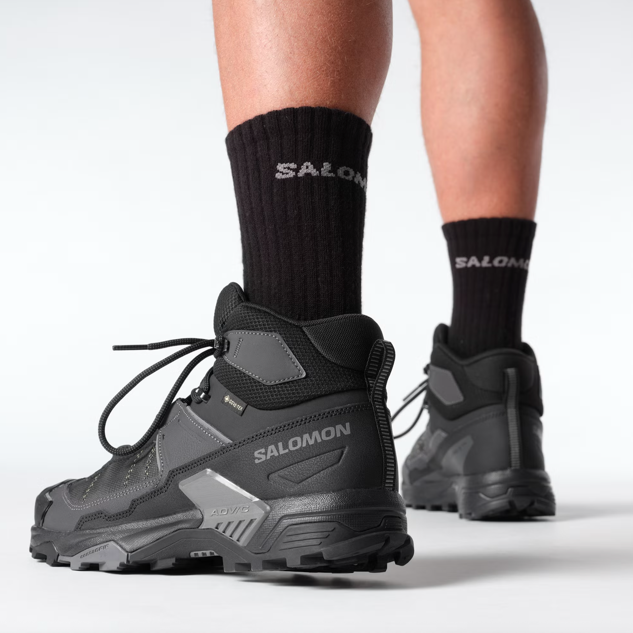 SALOMON Schuhe X Ultra 5 Mid Wide GTX schwarz/Asphalt/Castlerock