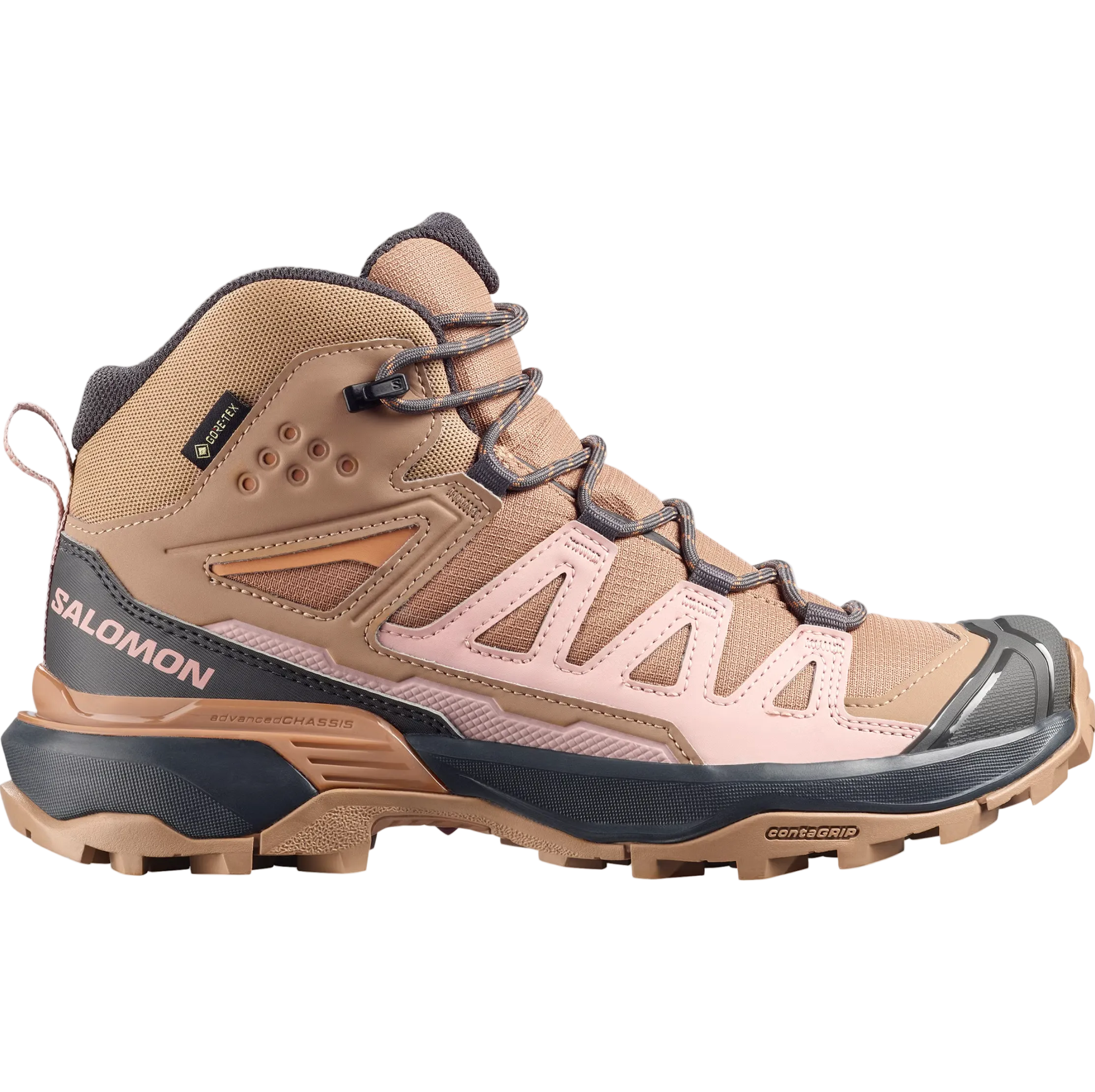 SALOMON sko X Ultra 360 Mid GTX W burro/skyggegrå/pecanbrun