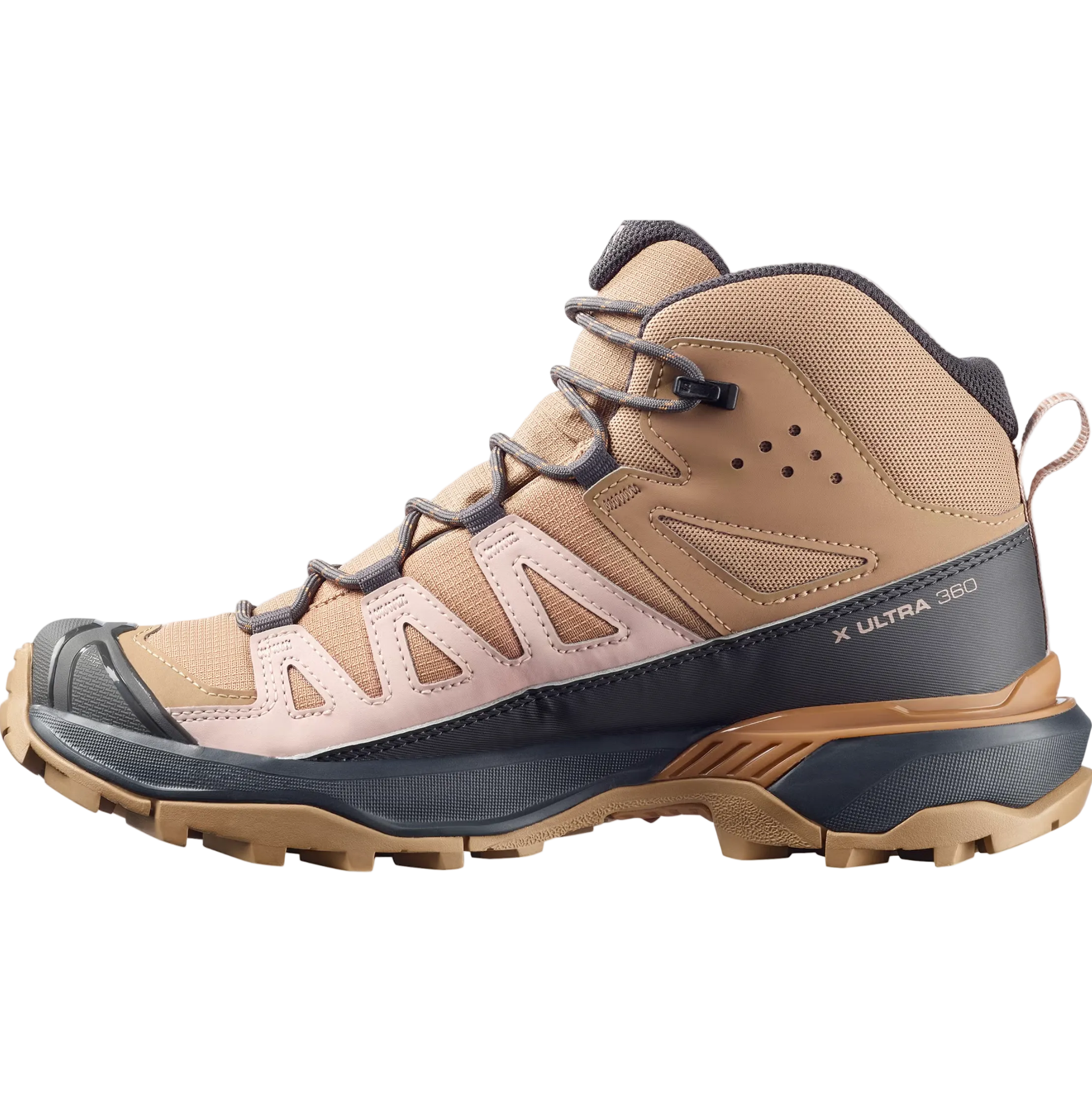 SALOMON sko X Ultra 360 Mid GTX W burro/skyggegrå/pecanbrun