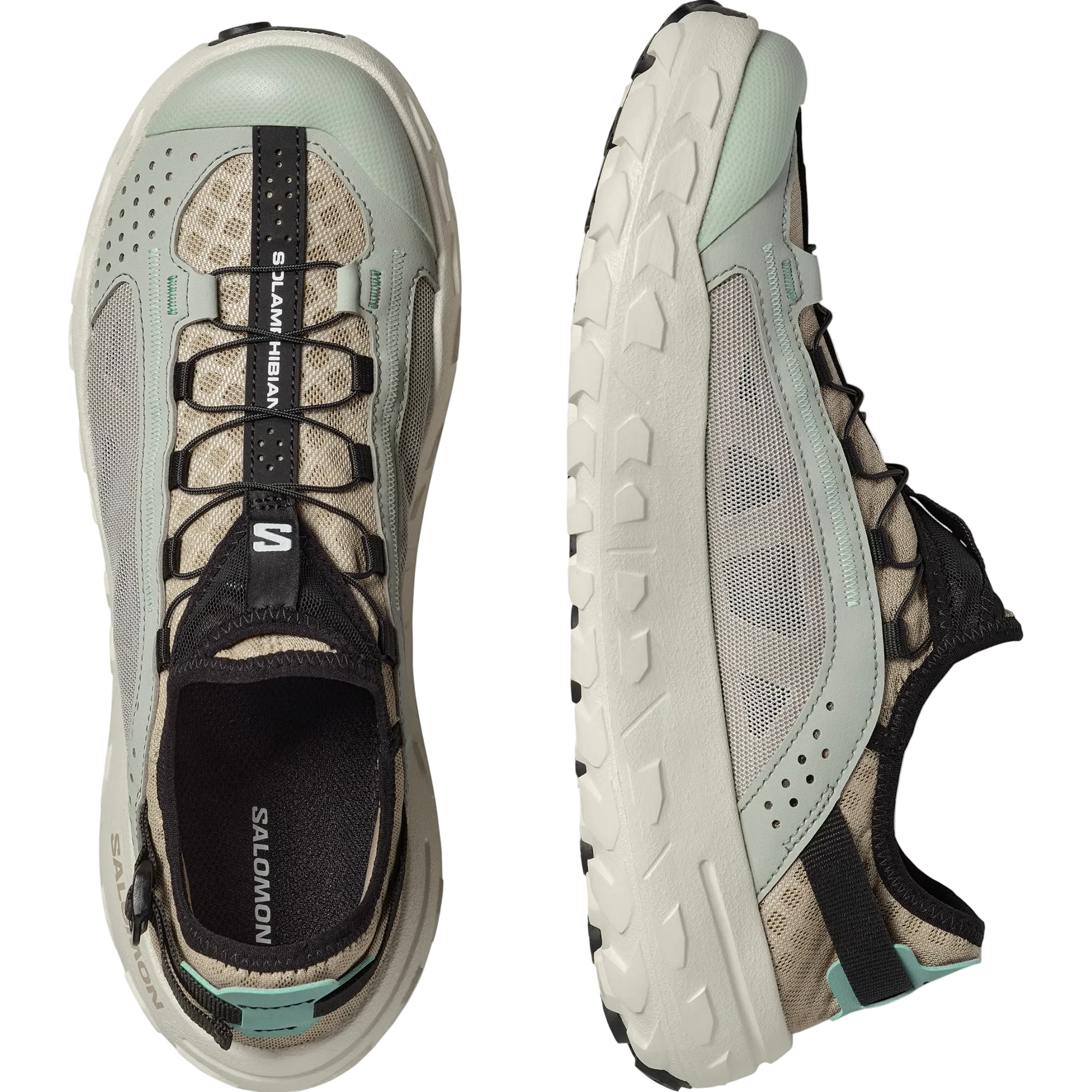 Chaussures SALOMON Solamphibian tan désert/fer forgé/aqua clair