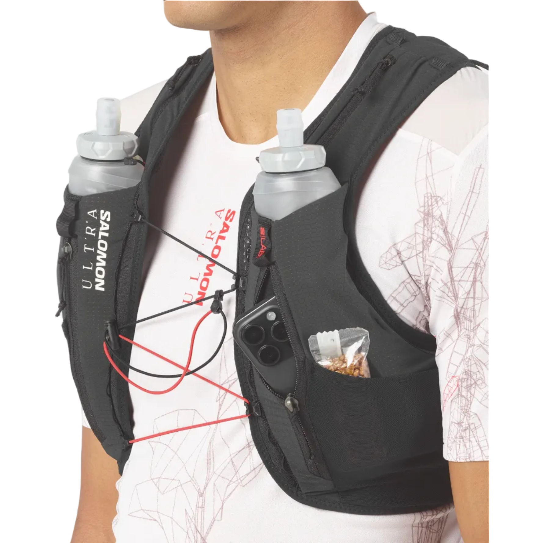 SALOMON Weste mit Hydration S/Lab Ultra 12 schwarz