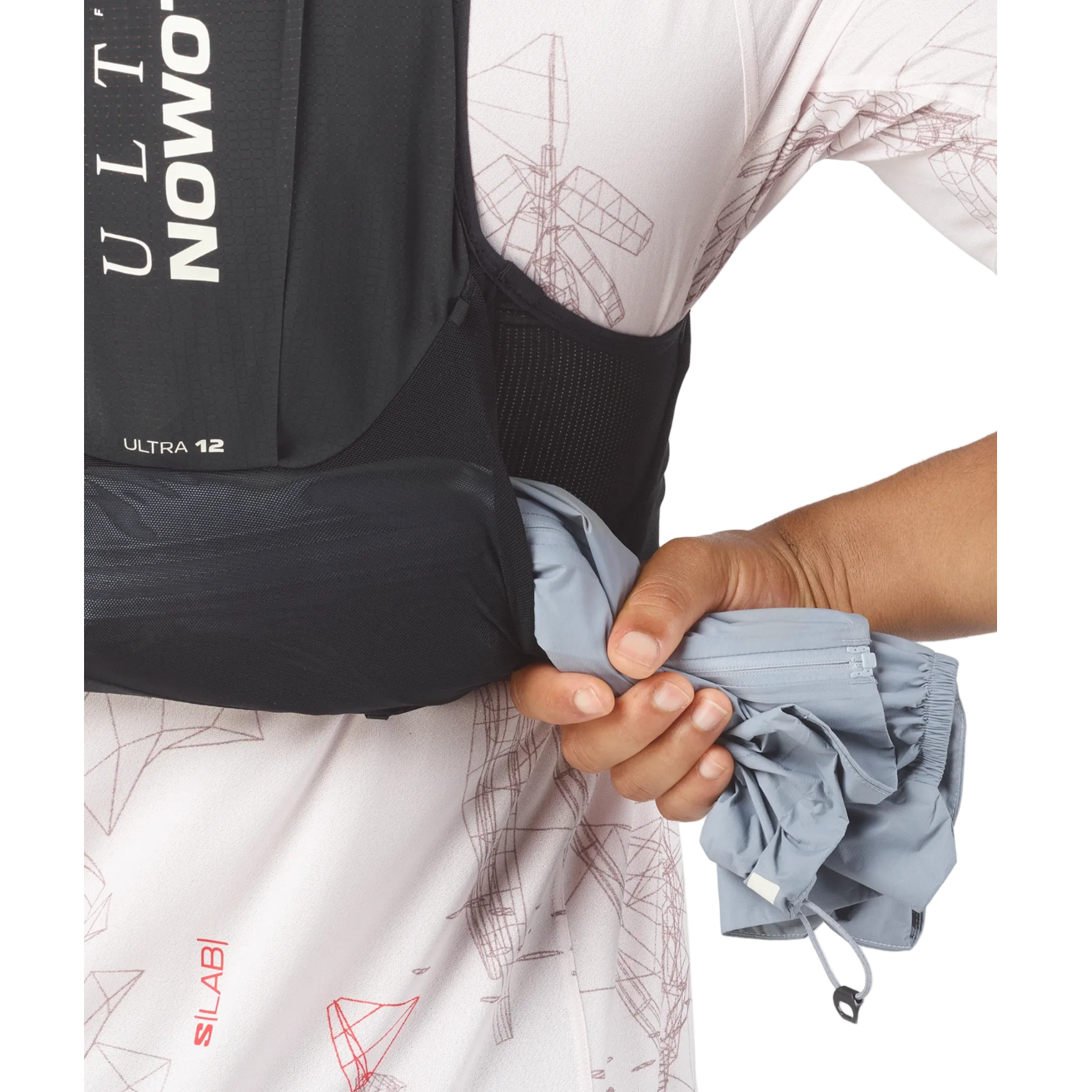SALOMON Weste mit Hydration S/Lab Ultra 12 schwarz