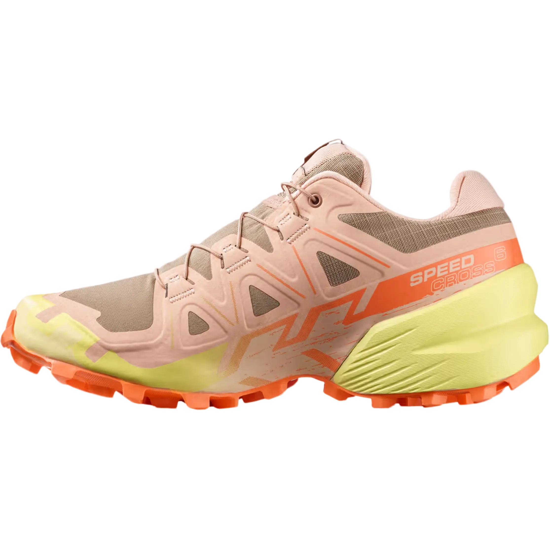 SALOMON sko Speedcross 6 W burro/sunny lime/almond cream