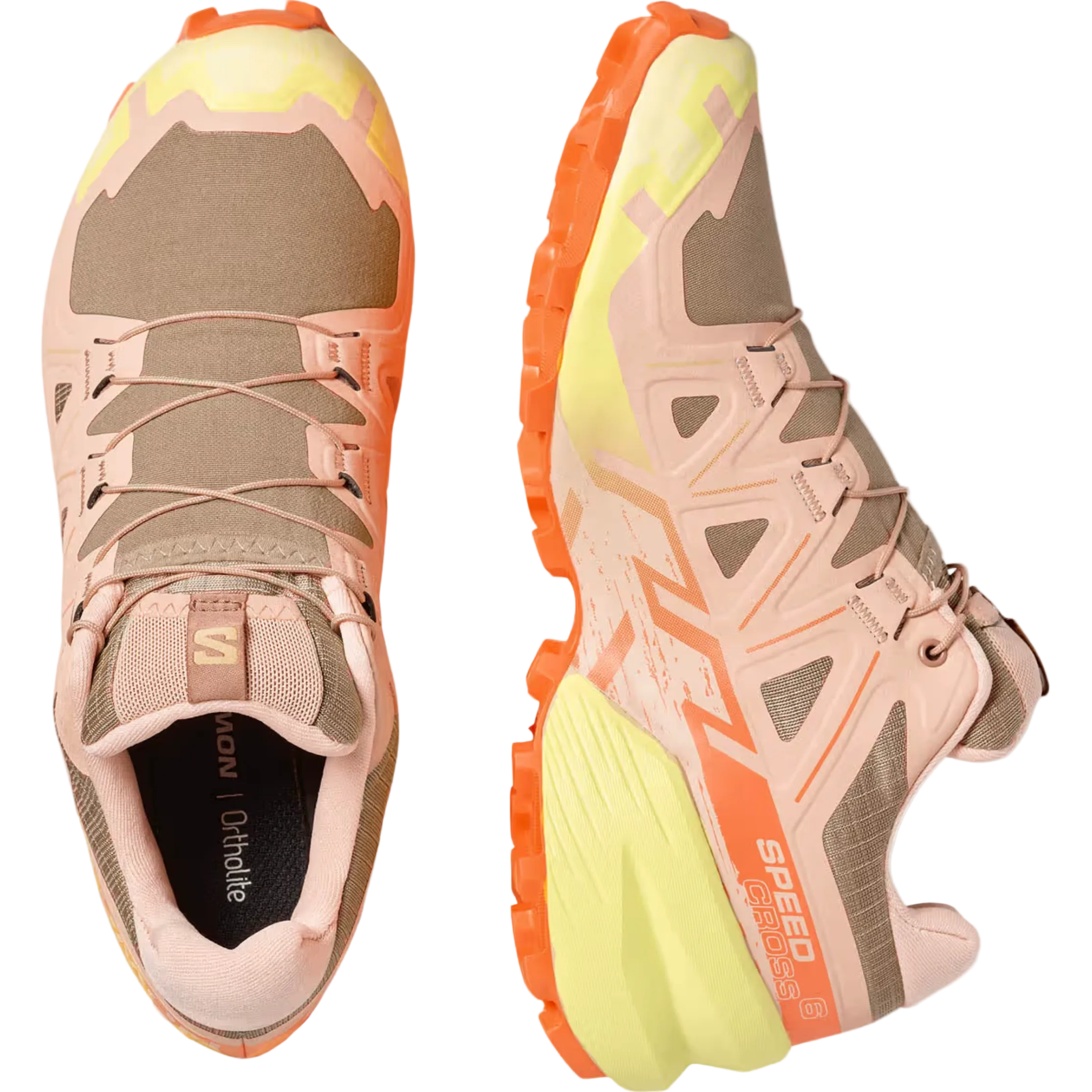 SALOMON sko Speedcross 6 W burro/sunny lime/almond cream