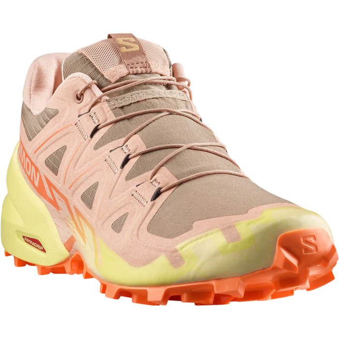 SALOMONi jalatsid Speedcross 6 W burro/päikeseline laim/mandlikreem