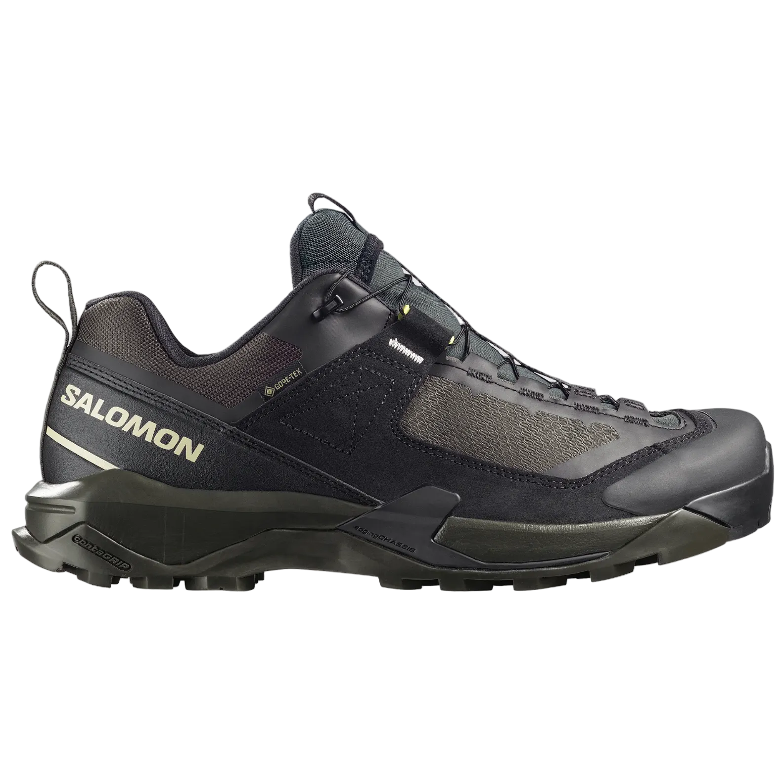 SALOMON sko X Ultra Alpine GTX sort/peat/aspargus grøn