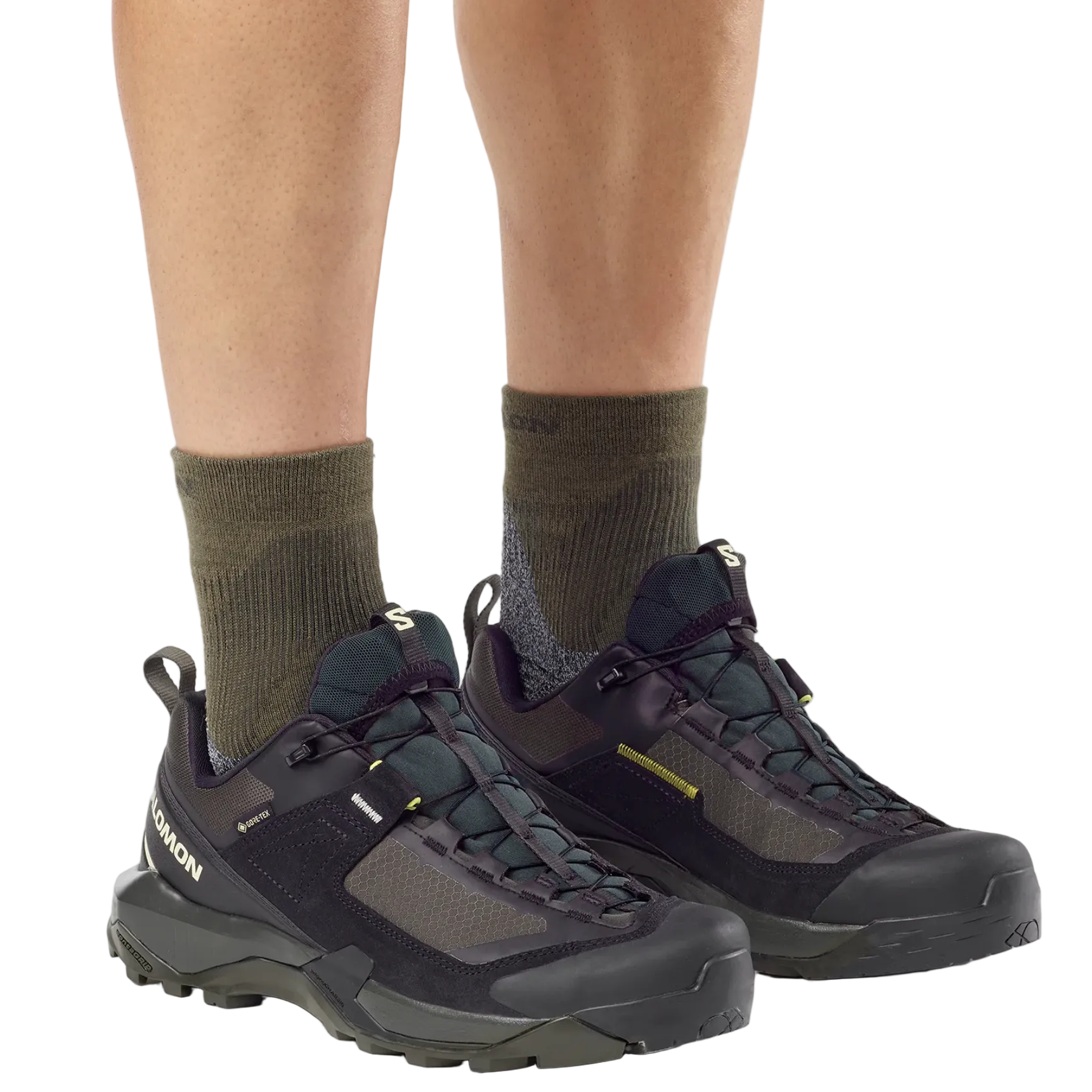 SALOMON sko X Ultra Alpine GTX sort/peat/aspargus grøn