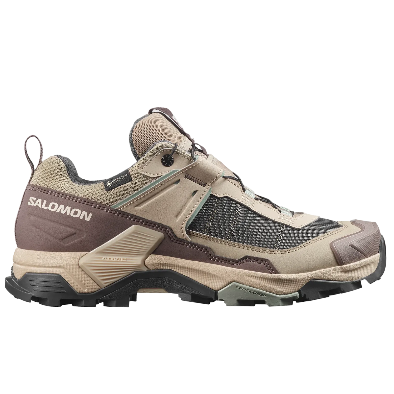 SALOMON sko X Ultra 5 GTX W desert tan/hvid peber/grøn milieu