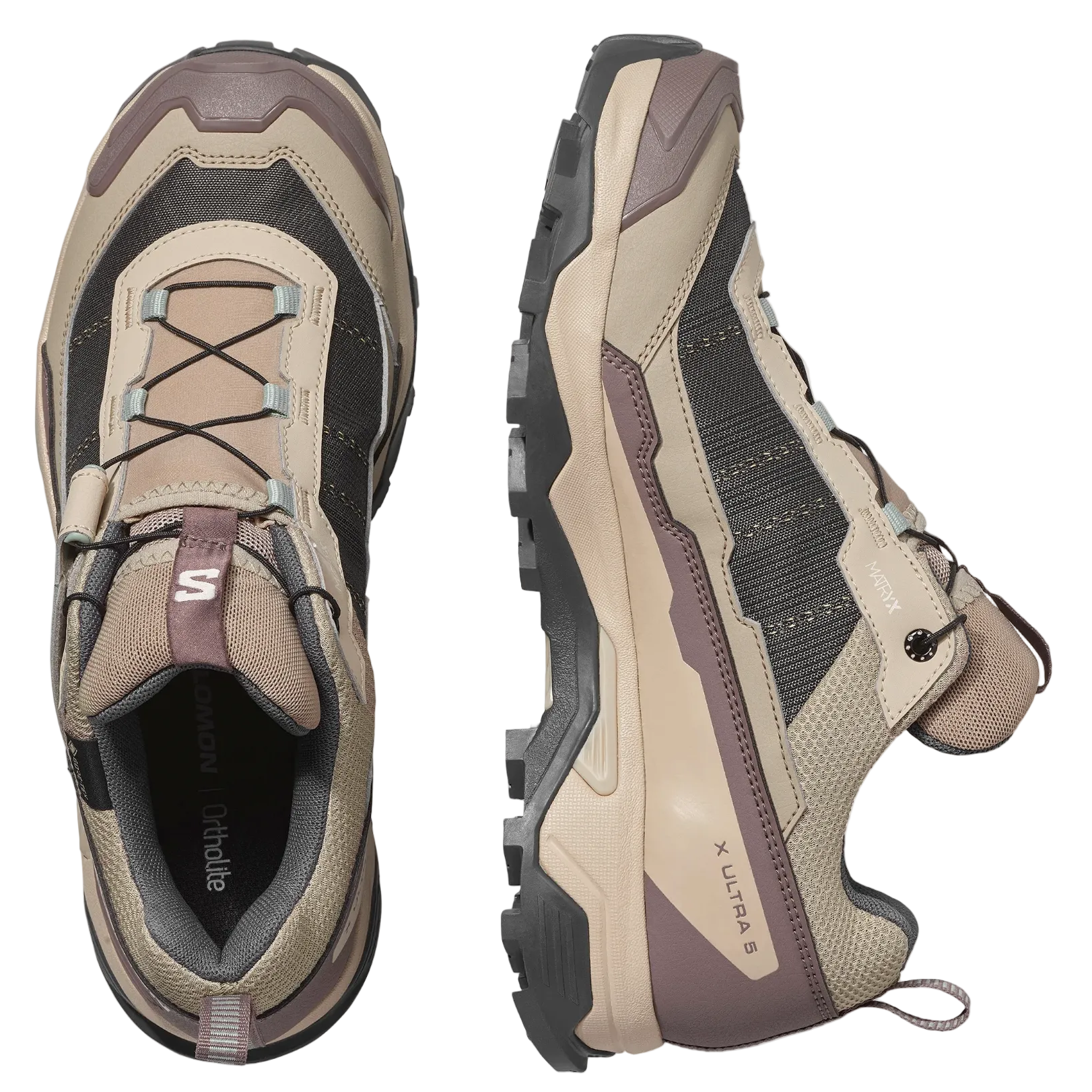 SALOMON sko X Ultra 5 GTX W desert tan/hvid peber/grøn milieu
