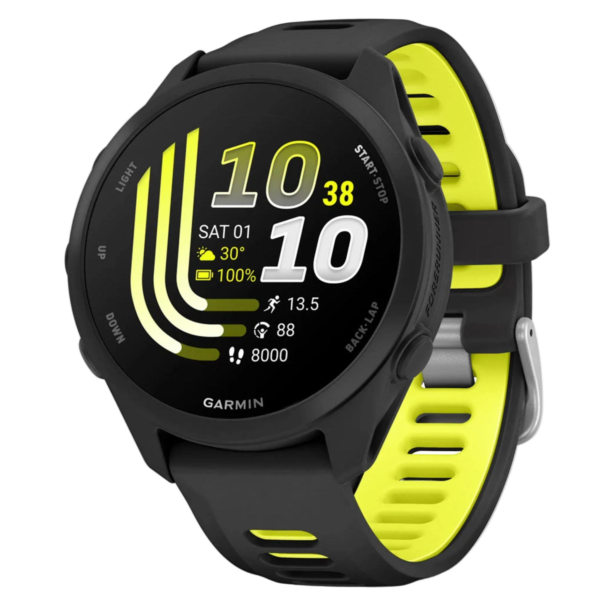 GARMIN Forerunner 170 43mm GPS nero/giallo acceso