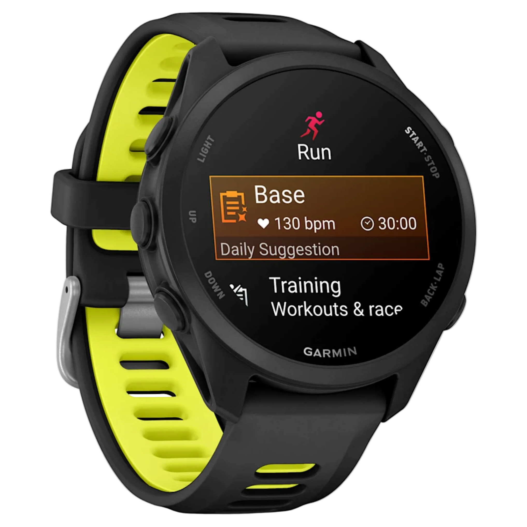 GARMIN Forerunner 170 43mm GPS sort/gul