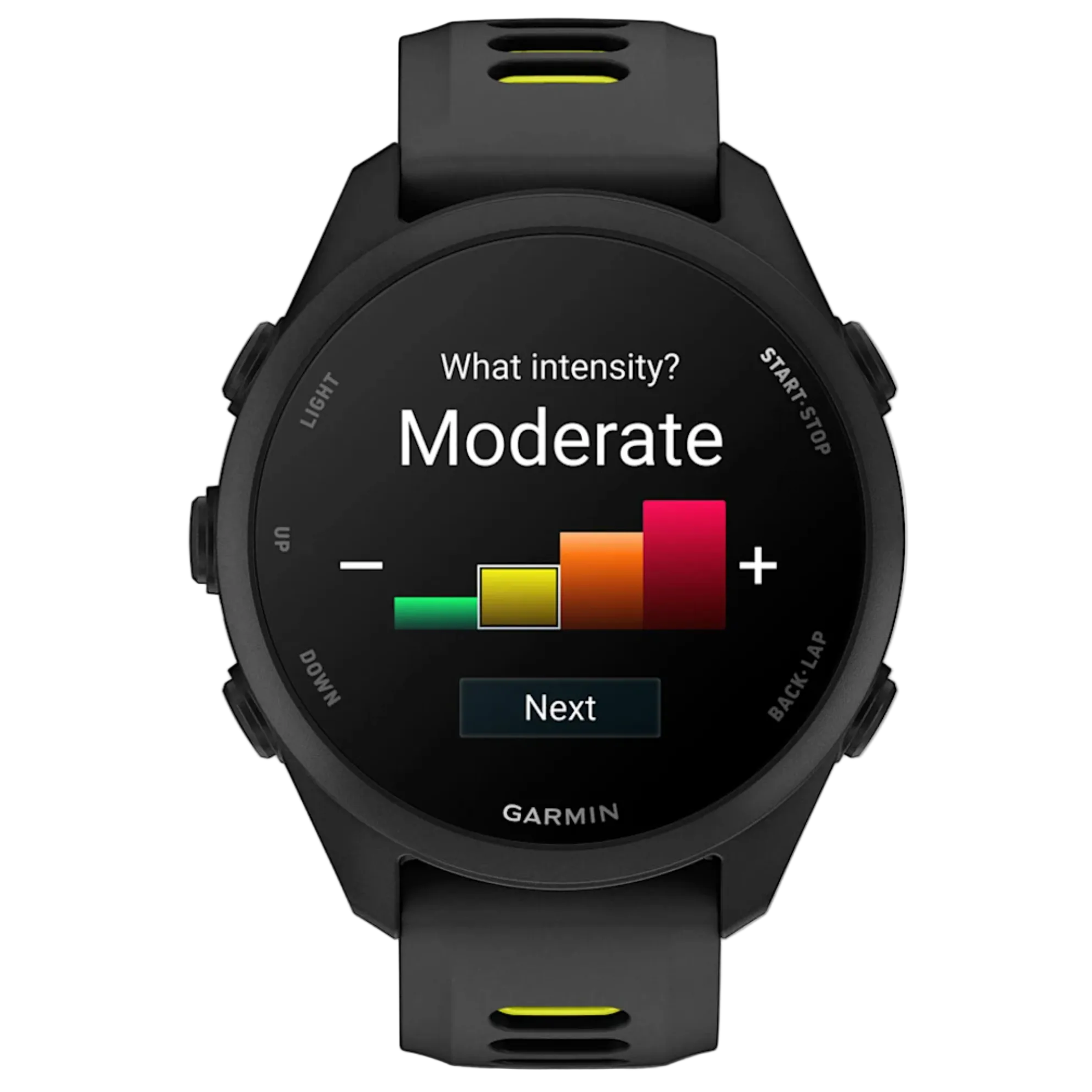 GARMIN Forerunner 170 43mm GPS sort/gul