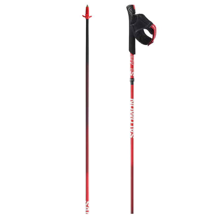 SALOMON S/Lab Ultra Carbon bastoncini da trekking rosso fuoco/nero