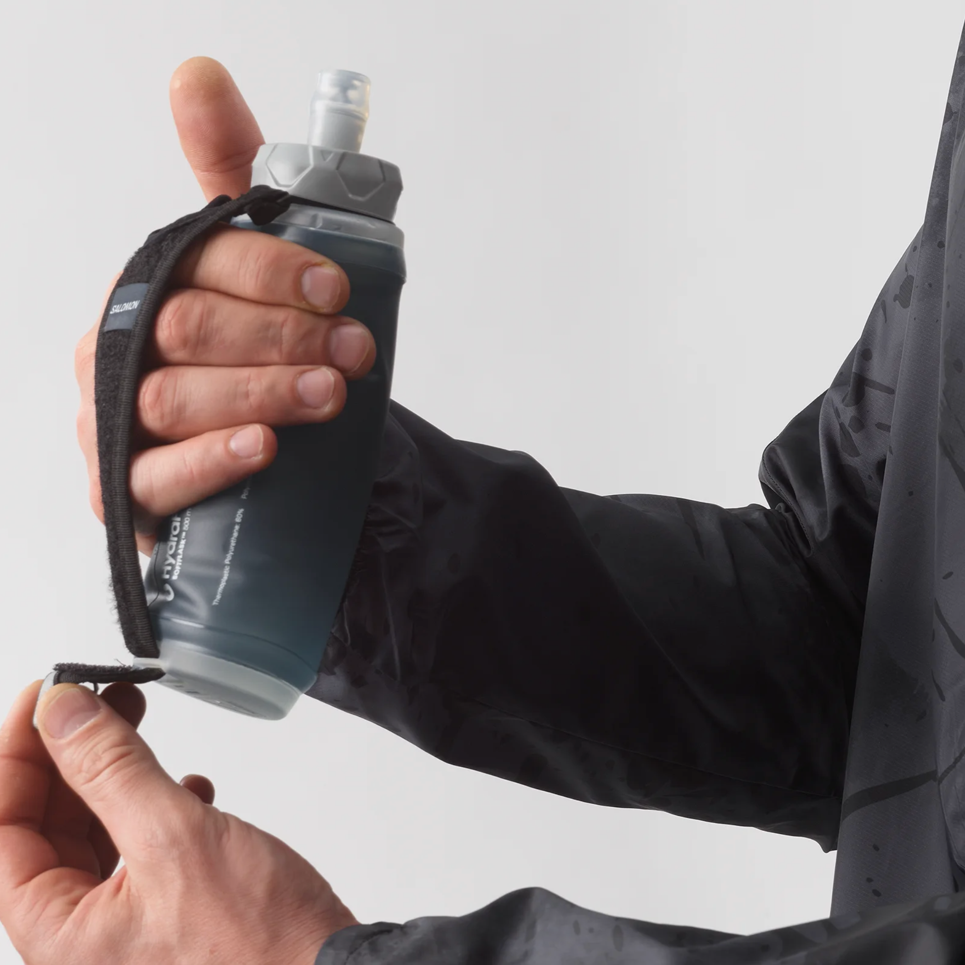SALOMON drikkeblære Active Handheld 500ml sort/grå